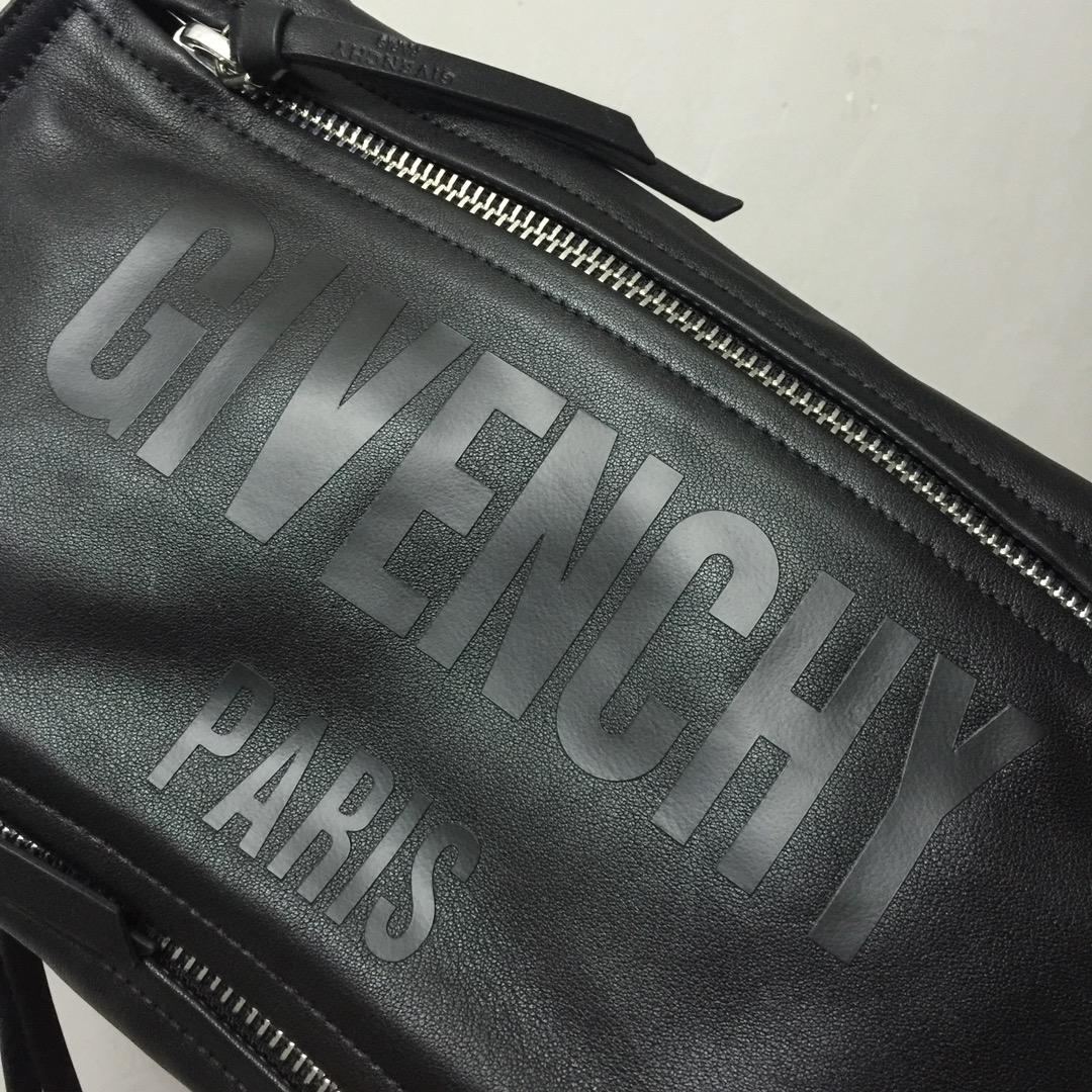 GIVENCHYジバンシィバック激安通販 メンズバッグ ショルダーバッグ 赤いストラップ ブラック_4