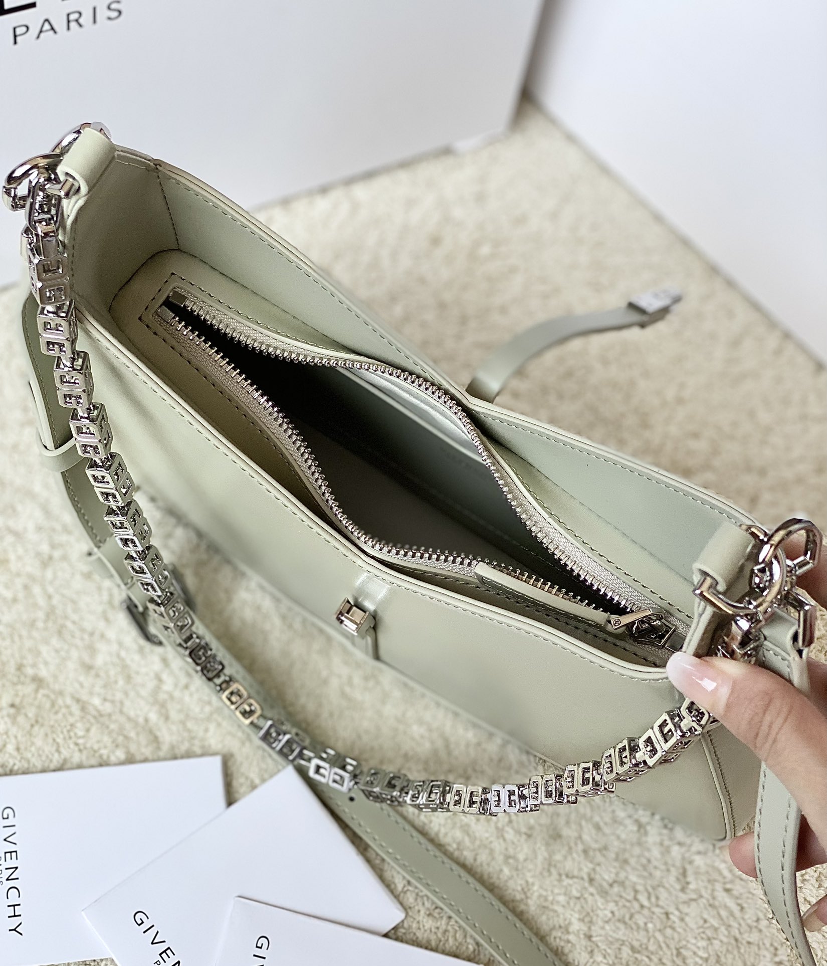 GIVENCHYジバンシィ バッグ アウトレットｎ級品 フランス レザーバッグ レディース 魅力 グレイ_6