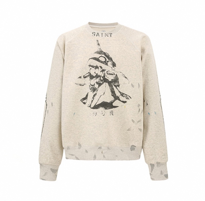 セントマイケルSAINTMICHAEL限定コピーパーカーコットングレーおしゃれ軽いカップル花柄_1