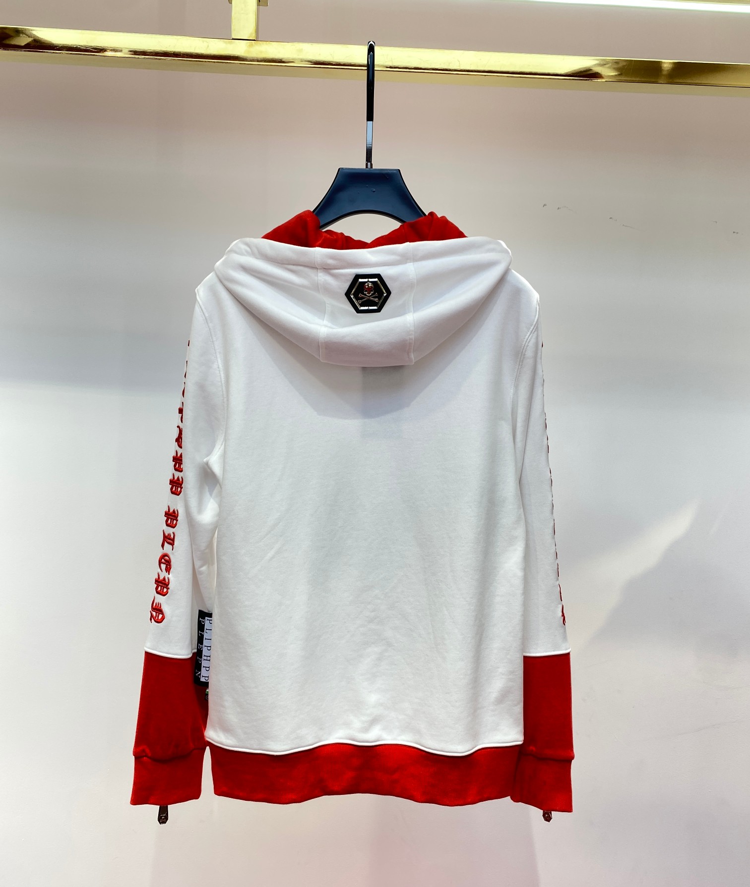 2023年新作 フィリッププレイン tシャツコピー パーカー スカルプリント ファッション 純綿 ホワイト_2