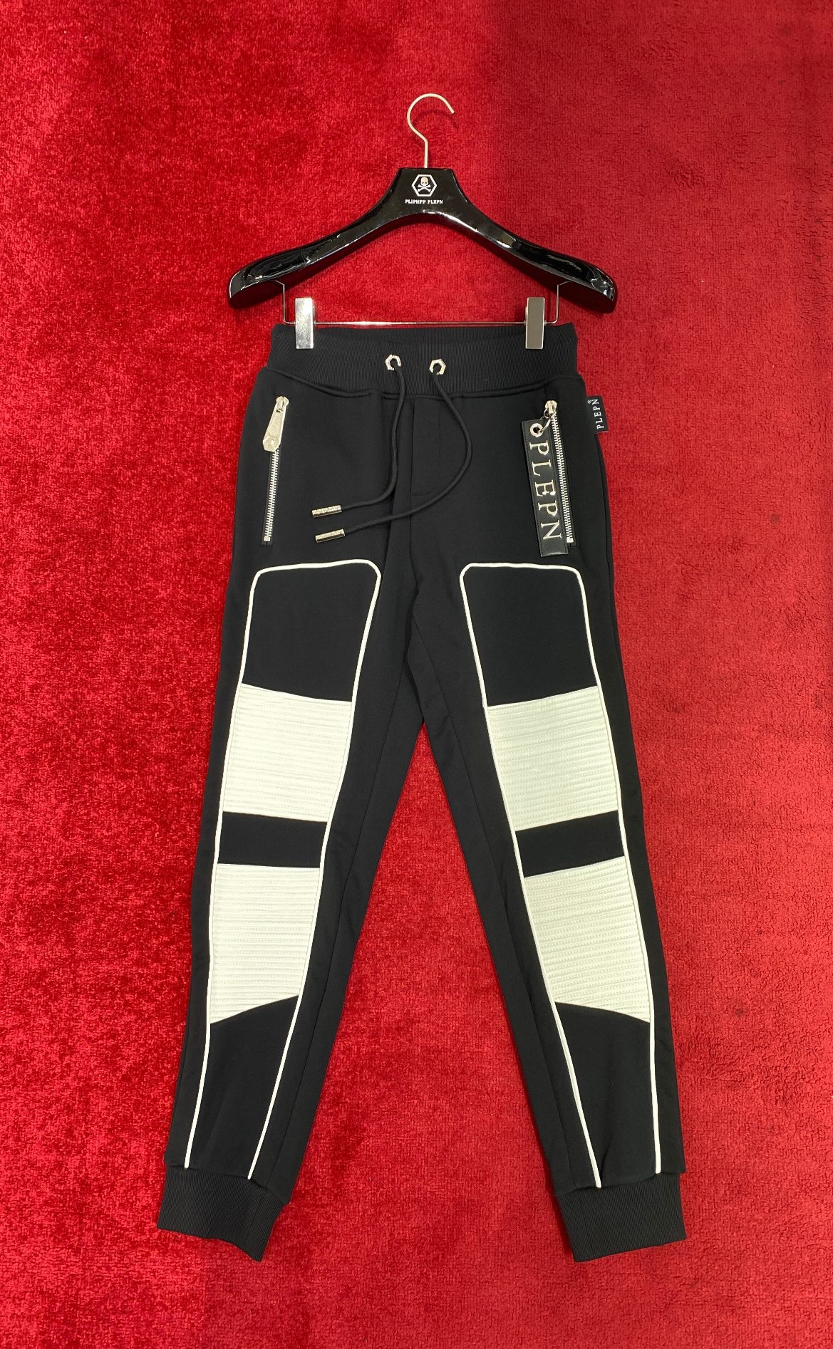フィリッププレイン ロンtスーパーコピー ズボン ファッション感アップ 黒白 ブラック_5