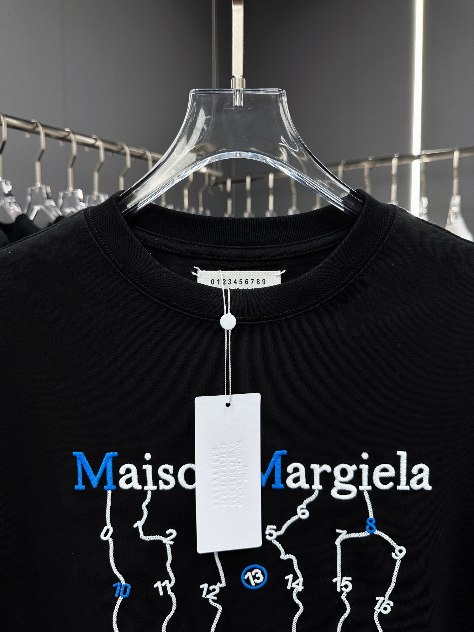 メゾンマルジェラ2024新作コピー半袖Tシャツコットンブラック柔らかい花柄ファッション_3