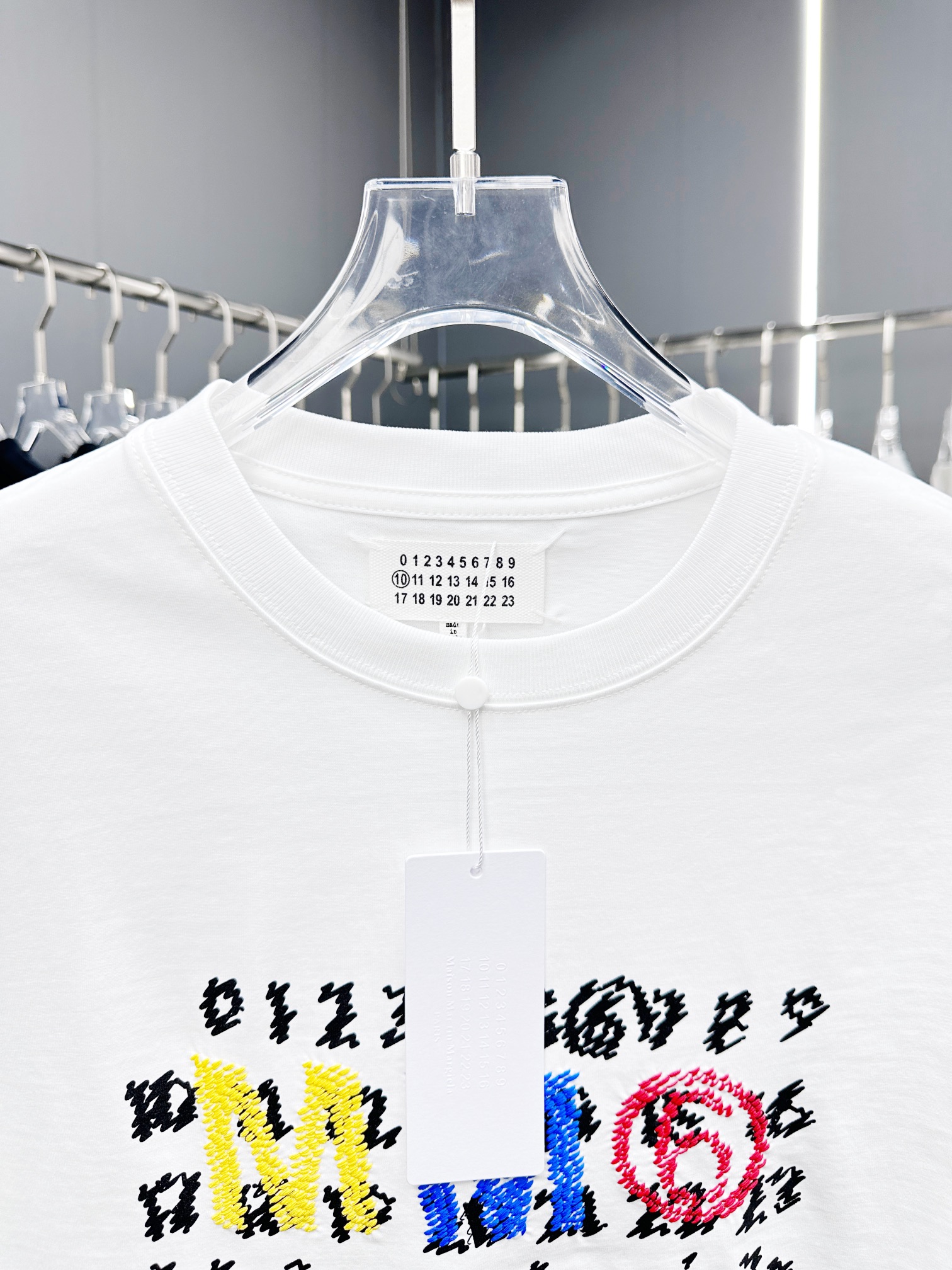 メゾンマルジェラ定番人気物コピー半袖Tシャツコットンホワイト柔らかい花柄春夏_3