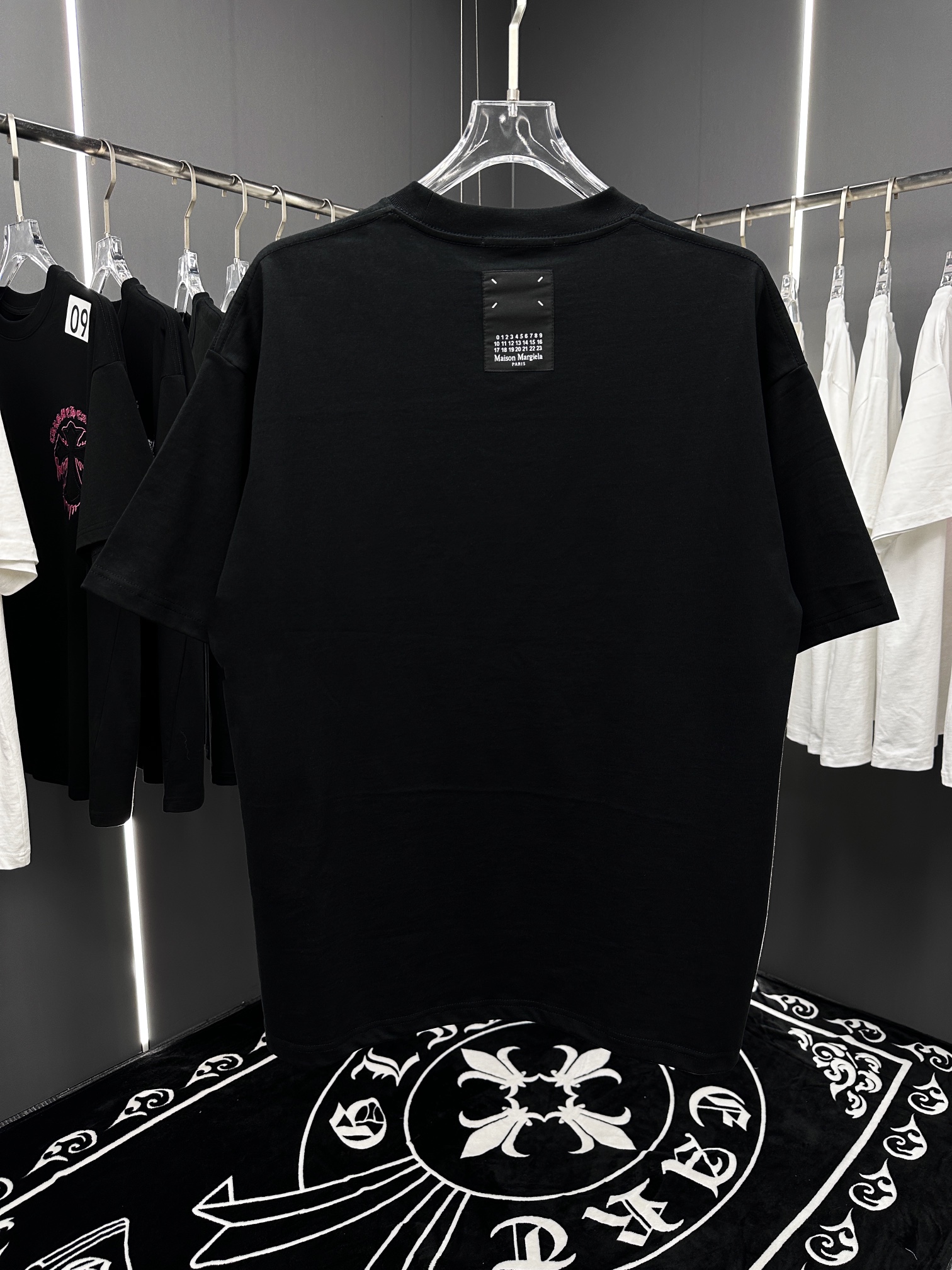 メゾンマルジェラ定番人気物コピー半袖Tシャツコットンブラック柔らかい春夏高級_2