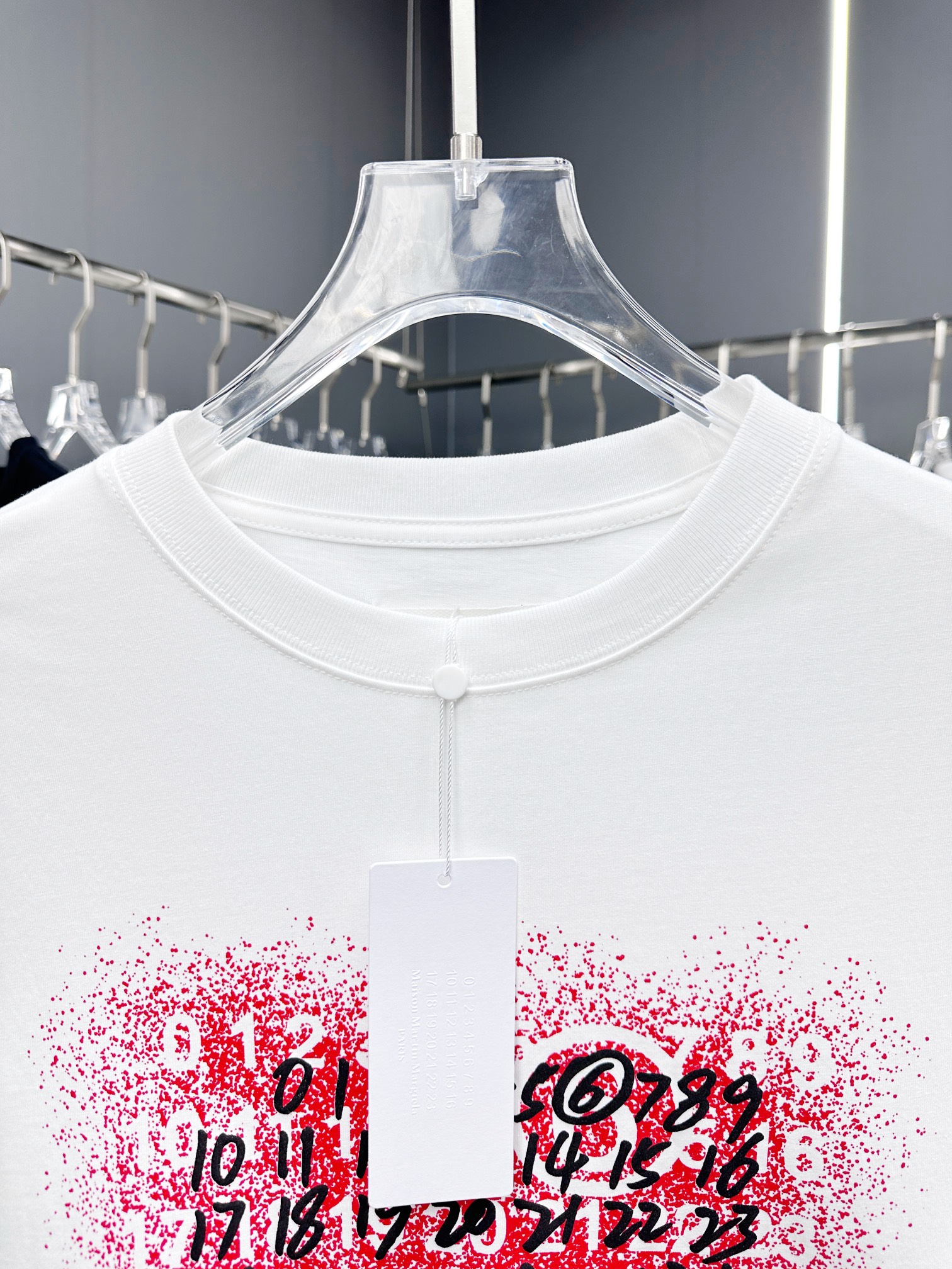 メゾンマルジェラコピー半袖Tシャツコットンホワイト柔らかい春夏高級花柄_3