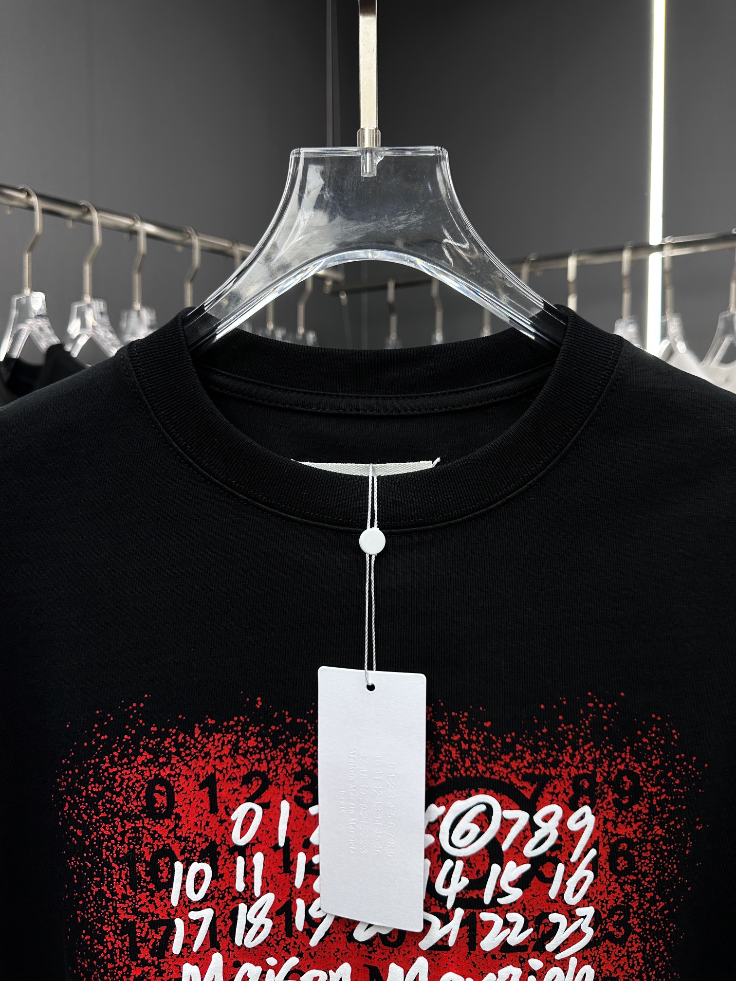 メゾンマルジェラ偽物コピー半袖Tシャツコットンブラック柔らかい春夏高級花柄_6