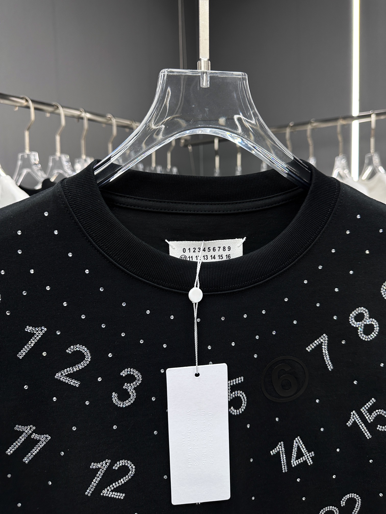 メゾンマルジェラ激安通販コピー半袖Tシャツコットンブラック柔らかい春夏高級花柄_3