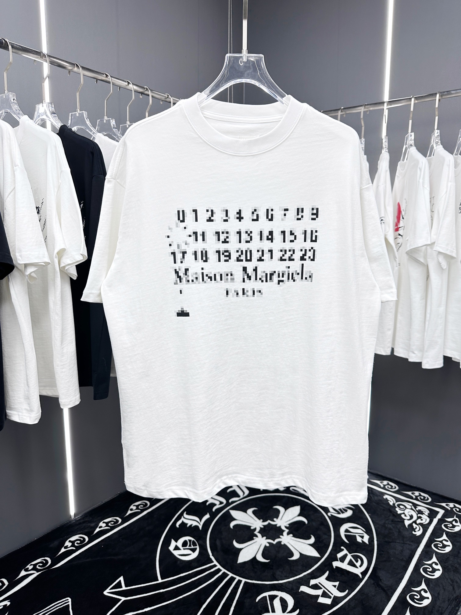 メゾンマルジェラMAISONMARGIELA限定コピー半袖Tシャツコットンホワイト柔らかい春夏高級花柄_1