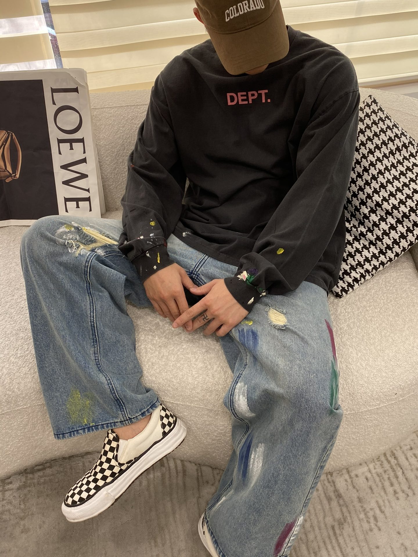 ギャラリーデプトトップスｎ級品 純綿 柔らかくて快適 長袖Tシャツ シンプル ブラック_2