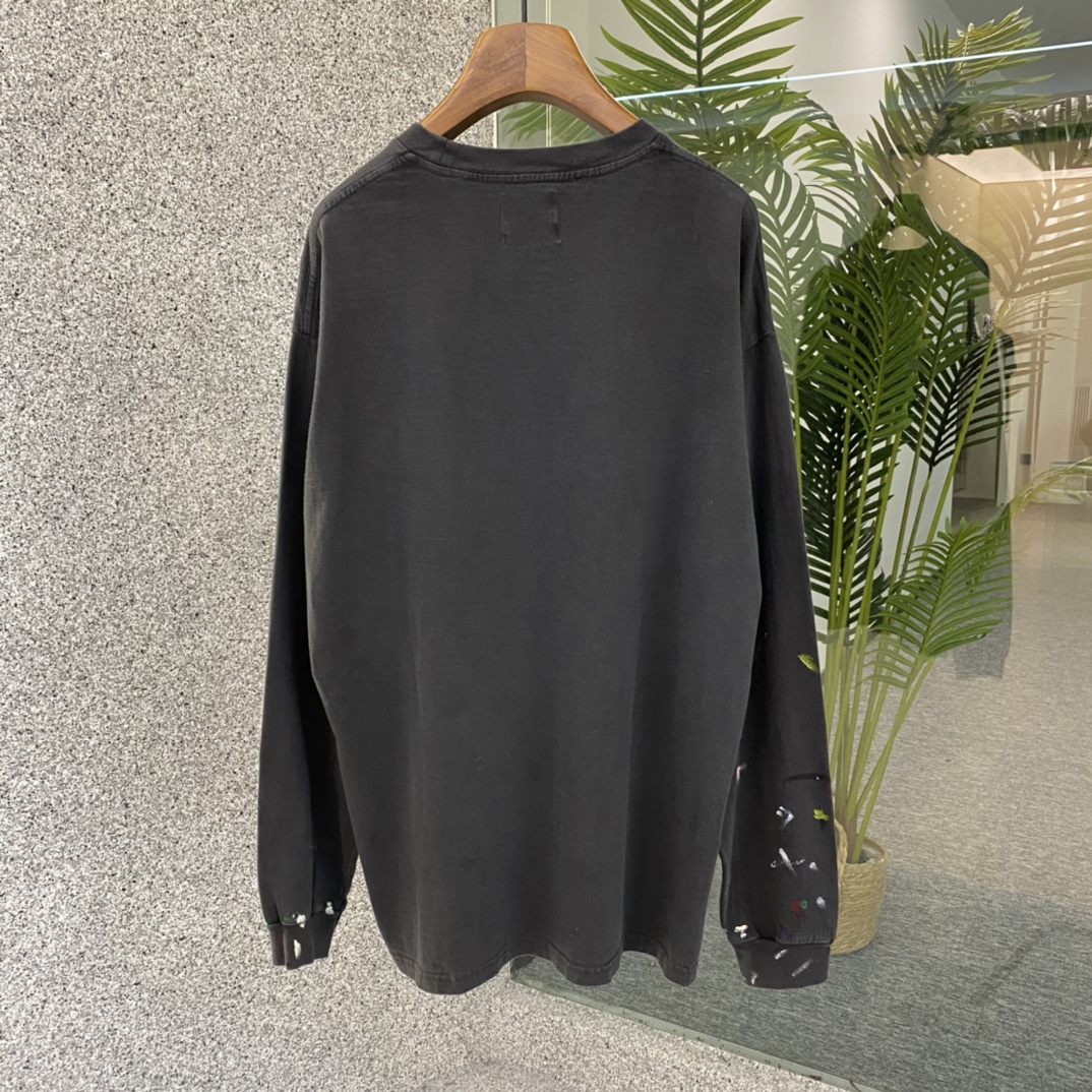 ギャラリーデプトトップスｎ級品 純綿 柔らかくて快適 長袖Tシャツ シンプル ブラック_5