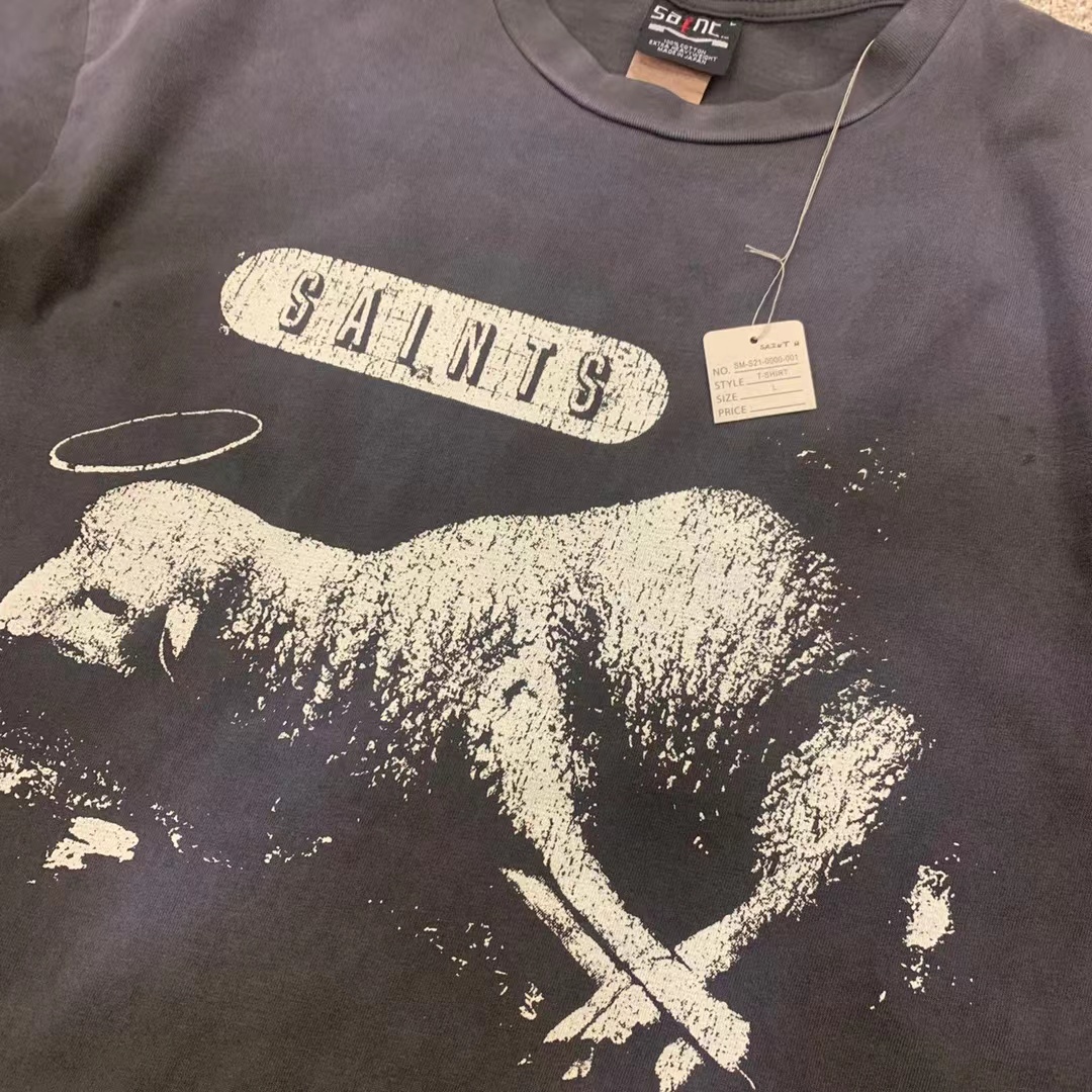 セントマイケルn級品コピー半袖Tシャツコットンブラック柔らかい高級花柄_2
