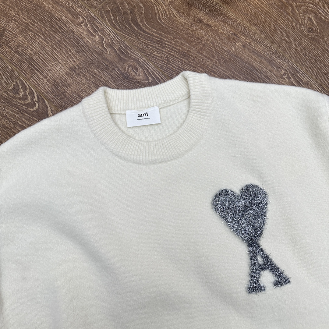 限定品！アミリセーター 輪編み偽物 暖かい ハット ネックセーター ゆったり 高級品 ホワイト_3