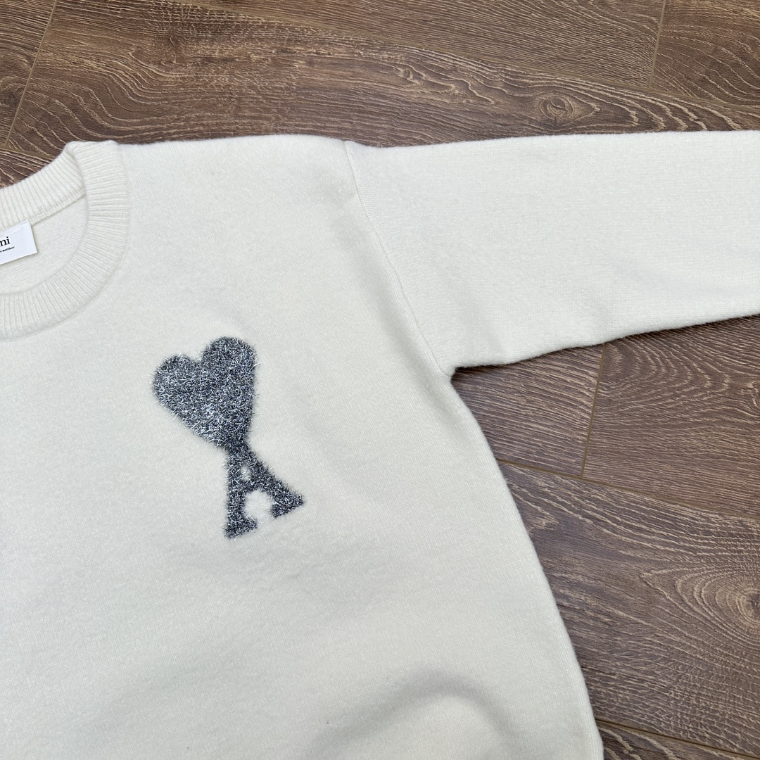 限定品！アミリセーター 輪編み偽物 暖かい ハット ネックセーター ゆったり 高級品 ホワイト_5