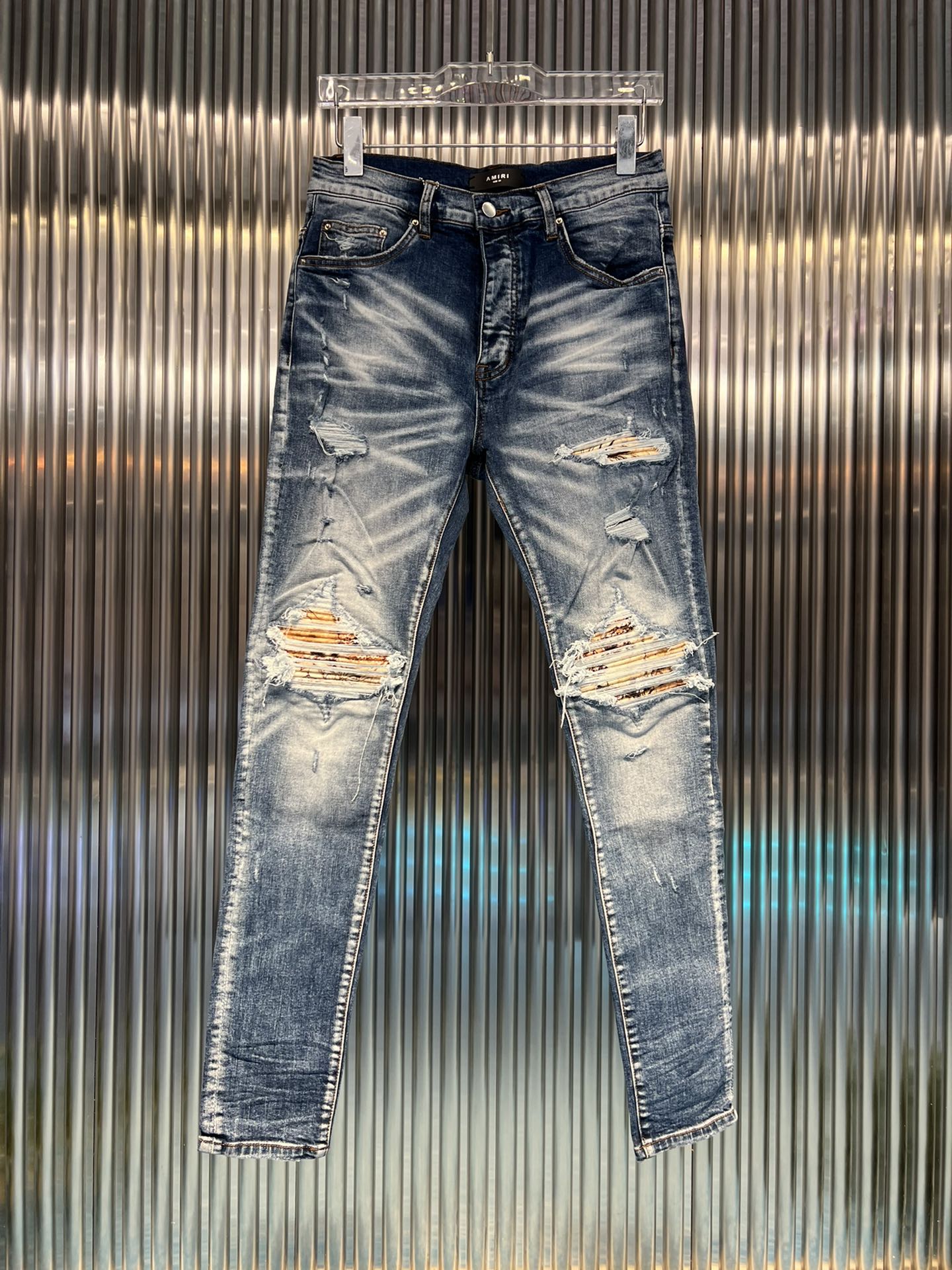 アミリジーンズ メメｎ級品 新品 デニム生地 ズボン ファッション 人気品 メンズ ブルー_1