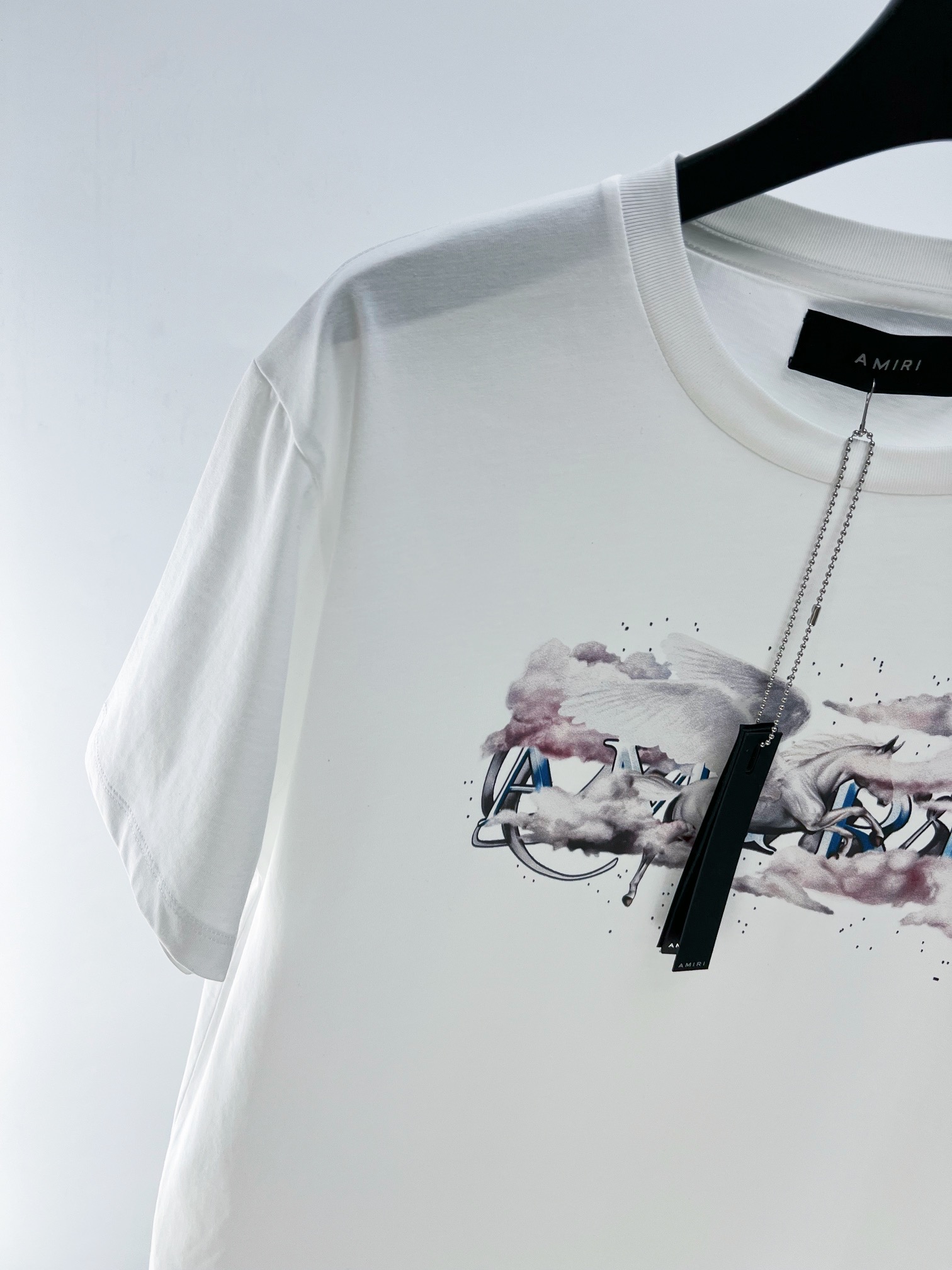 お得！限定品 アミリtシャツ激安通販 人気品 柔らかい シンプル 夏服 Tシャツ  2色可選 ホワイト_4