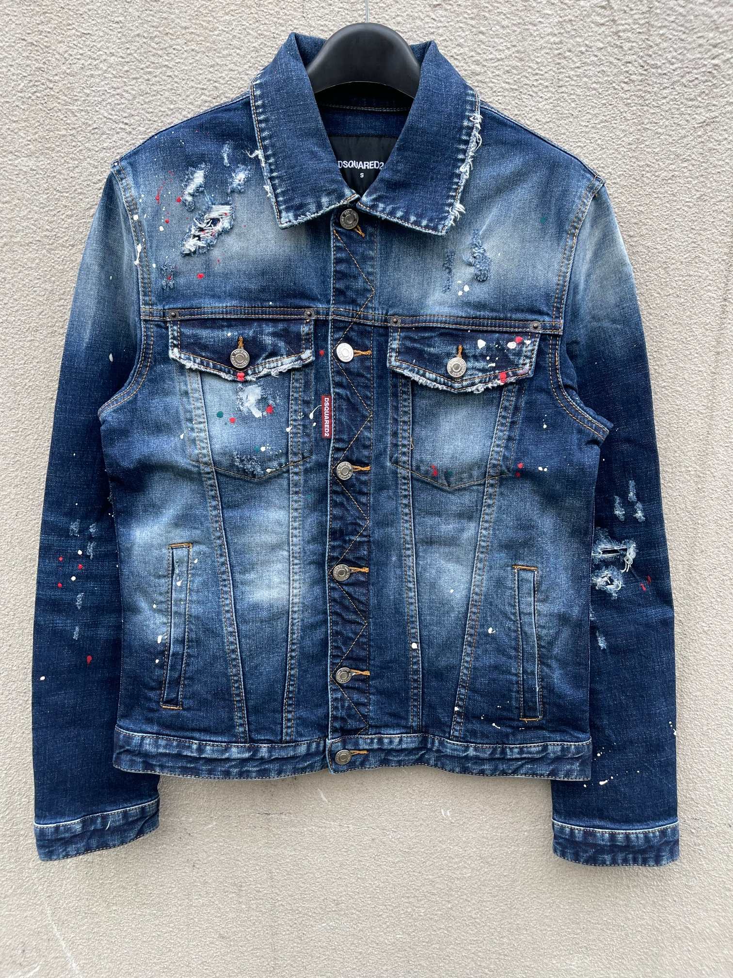 ディー スクエアー ド ナイロン ジャケットｎ級品人気 デニム生地 アウター ファッション ブルー_1