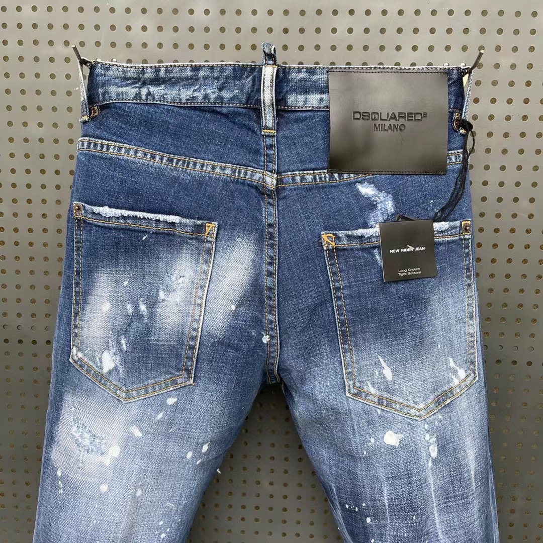 超激安‼ディースクエアード ハーフパンツｎ級品 ズボン 派手 カジュアル 柔らかい綿素材 ジンーズ ブルー_8