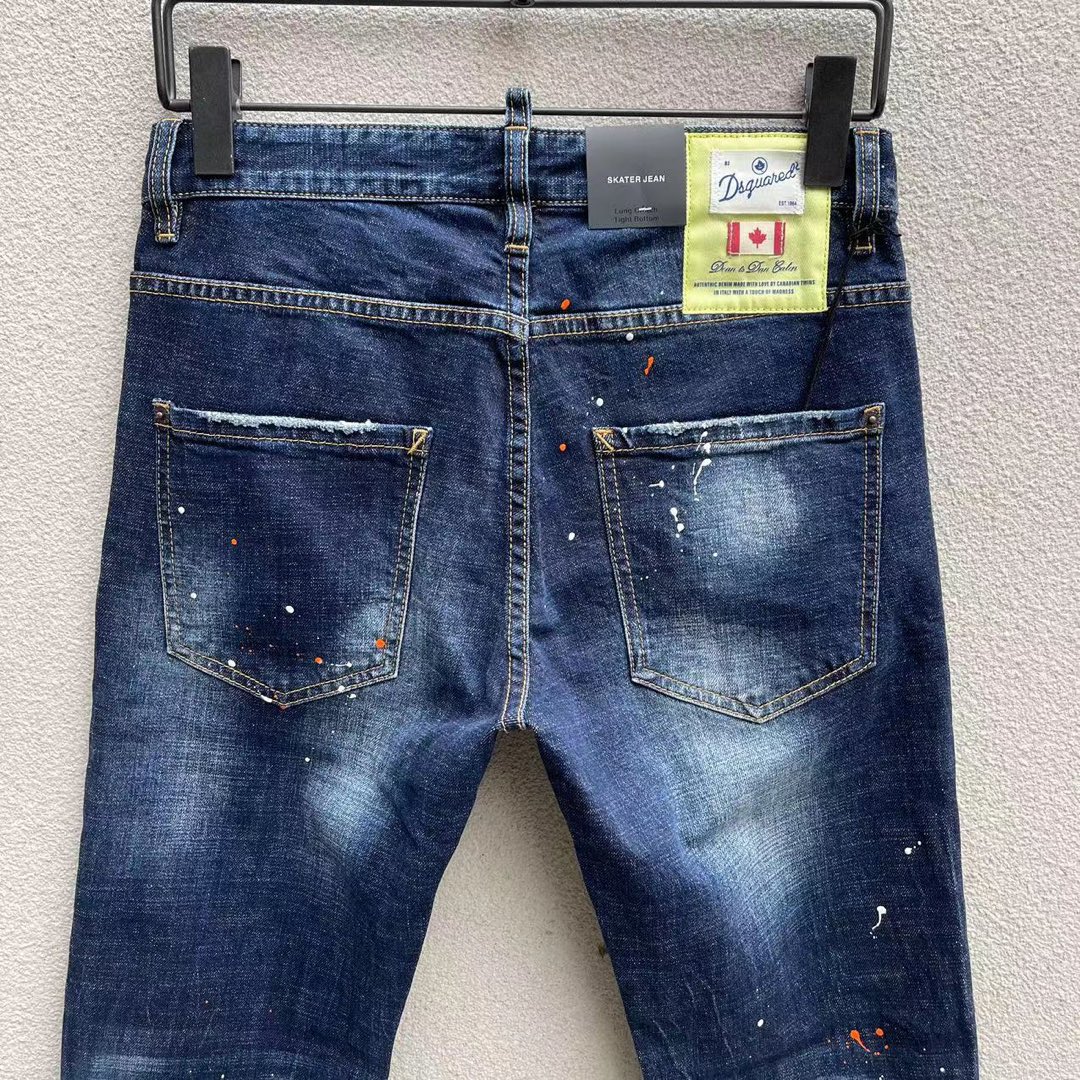 ディースクエアード 50 サイズスーパーコピー デニム パンツ付き ジンーズ 柔らかい シンプル ズボン ブルー_7