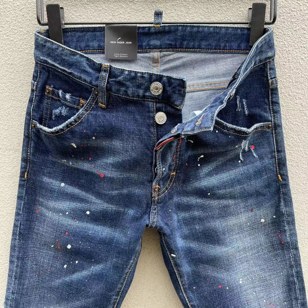 ディースクエアード wear偽物 超人気品 ファッション 美脚 ジンーズ シンプル ズボン ブルー_5