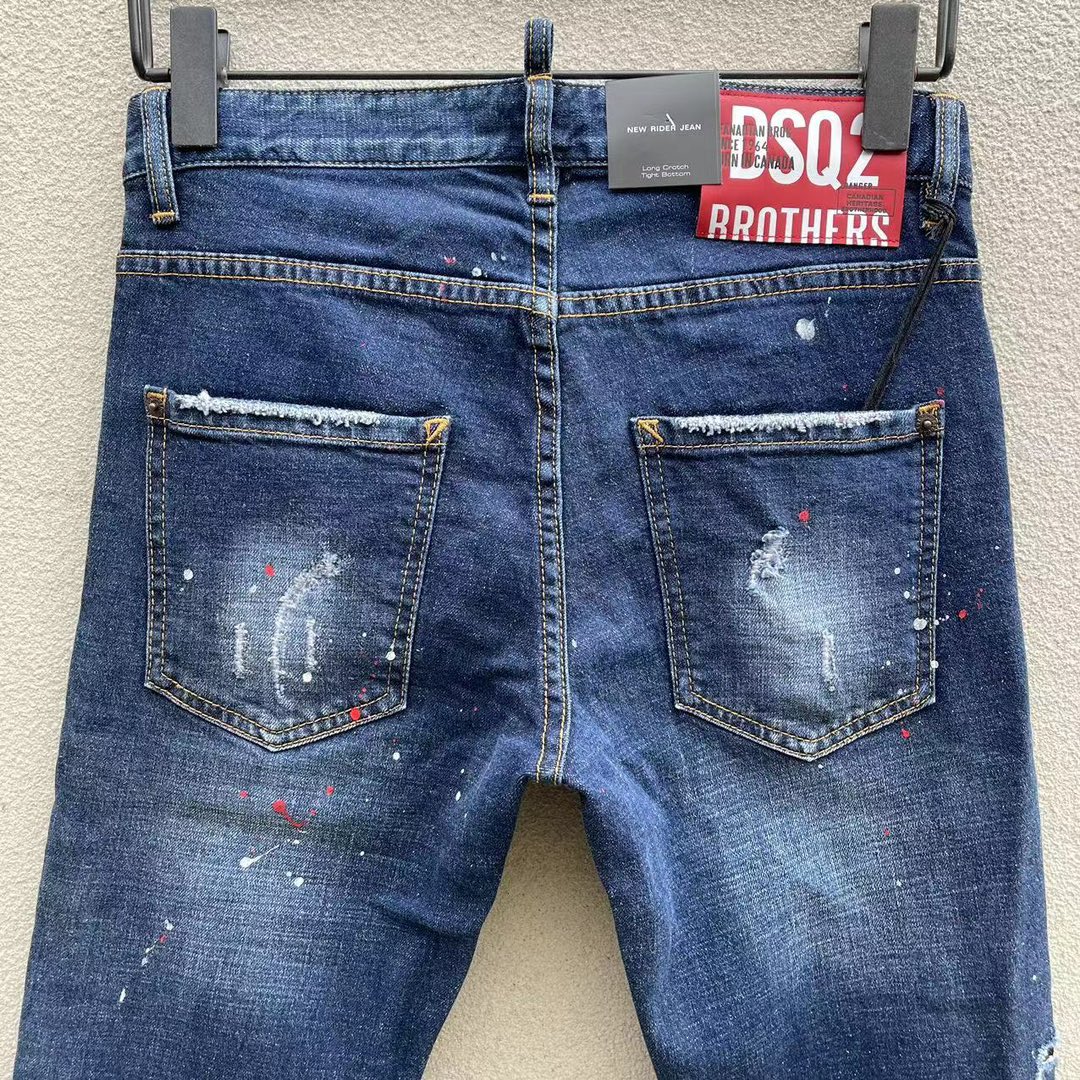 ディースクエアード wear偽物 超人気品 ファッション 美脚 ジンーズ シンプル ズボン ブルー_7