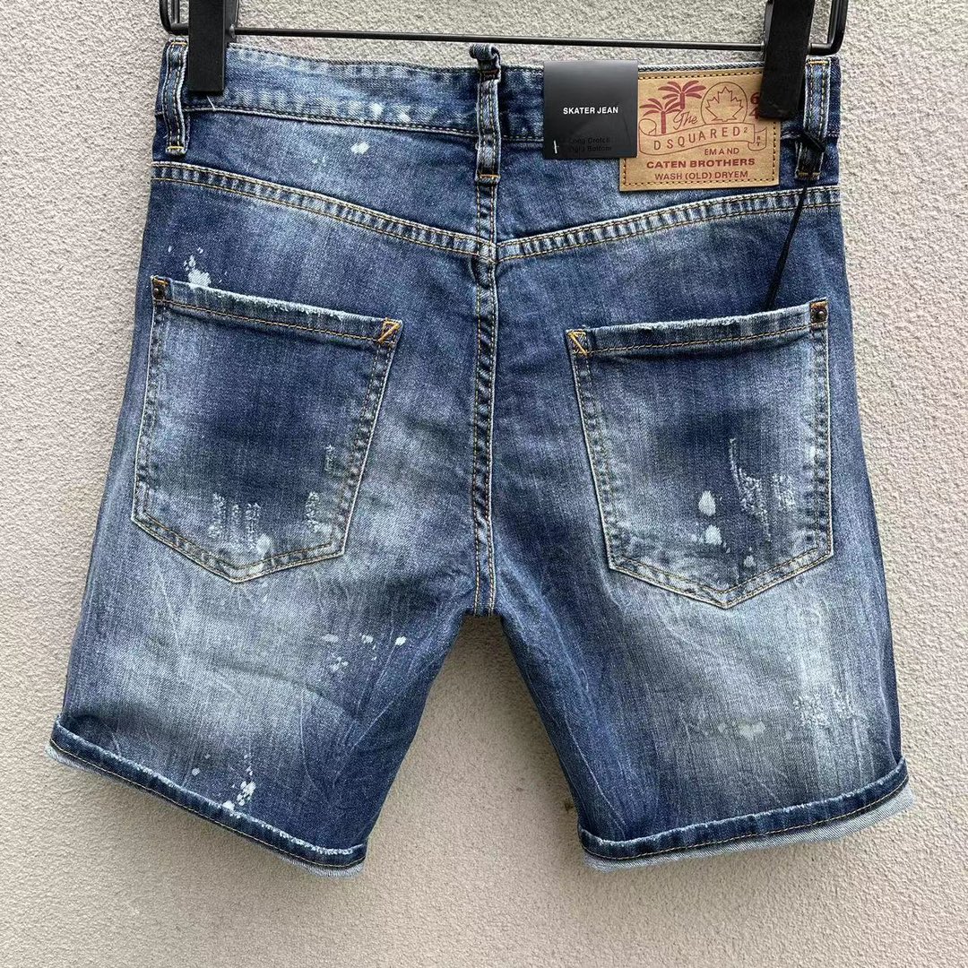 夏ズボン ディースクエアード 日本人ｎ級品 ショットパンツ パッチ 爽やか ファッション ブルー_2