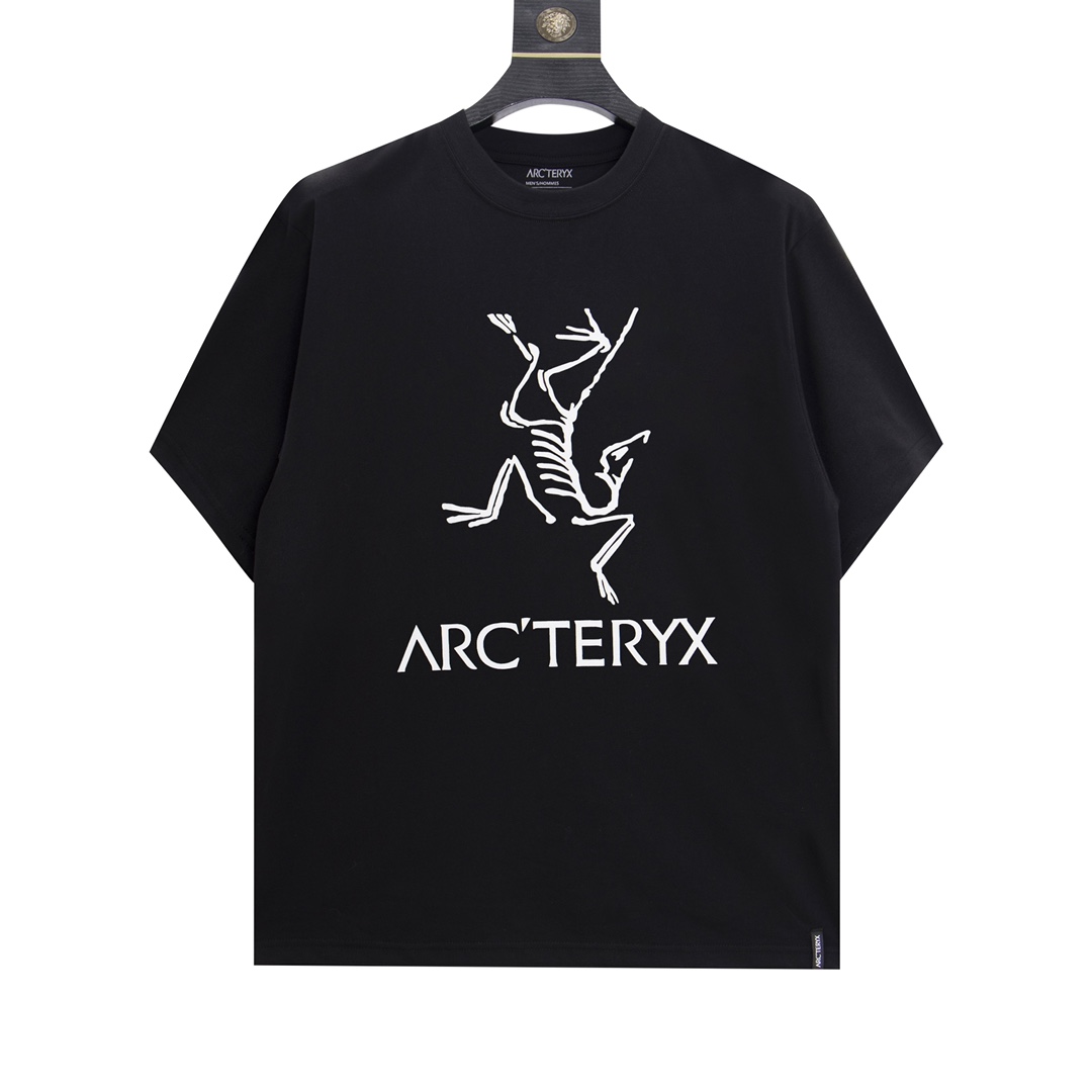 アークテリクス2024新作スーパーコピー半袖Tシャツコットンブラック柔らかい高級花柄_1