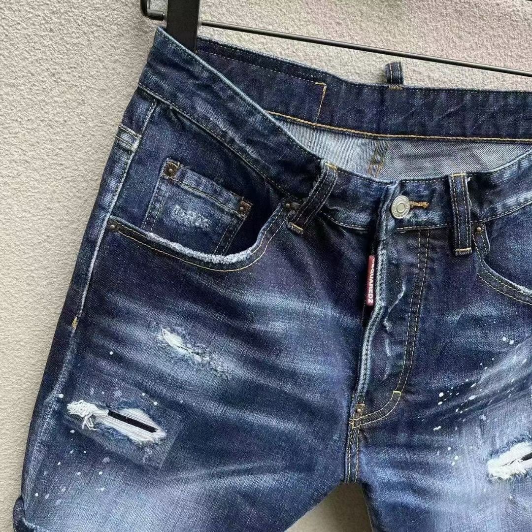 ディースクエアード カナダスーパーコピー爽やか 超人気 ショットパンツ  お洒落感 深いブルー_6
