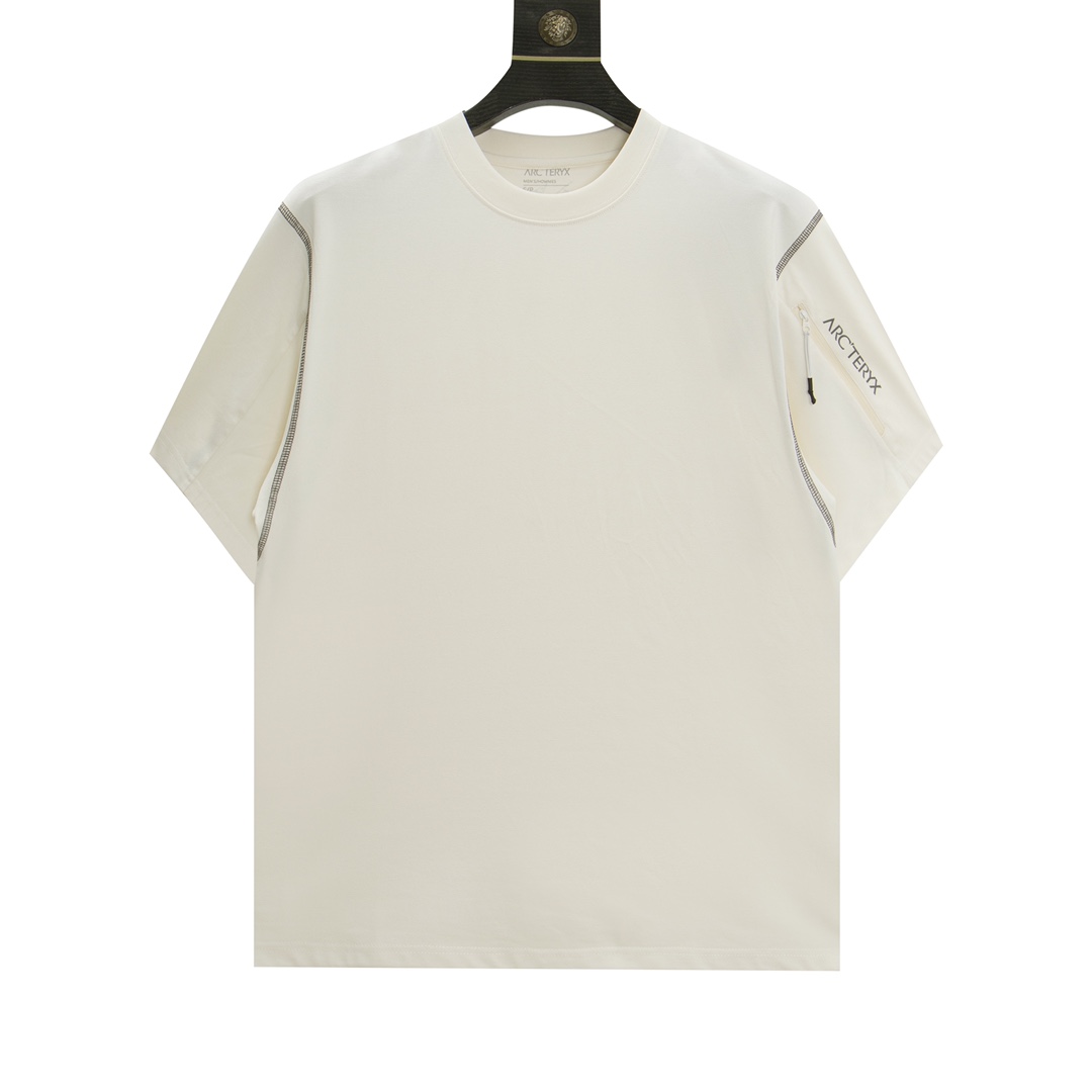 アークテリクスARCTERYX限定スーパーコピー半袖Tシャツコットンホワイト柔らかい高級花柄_1