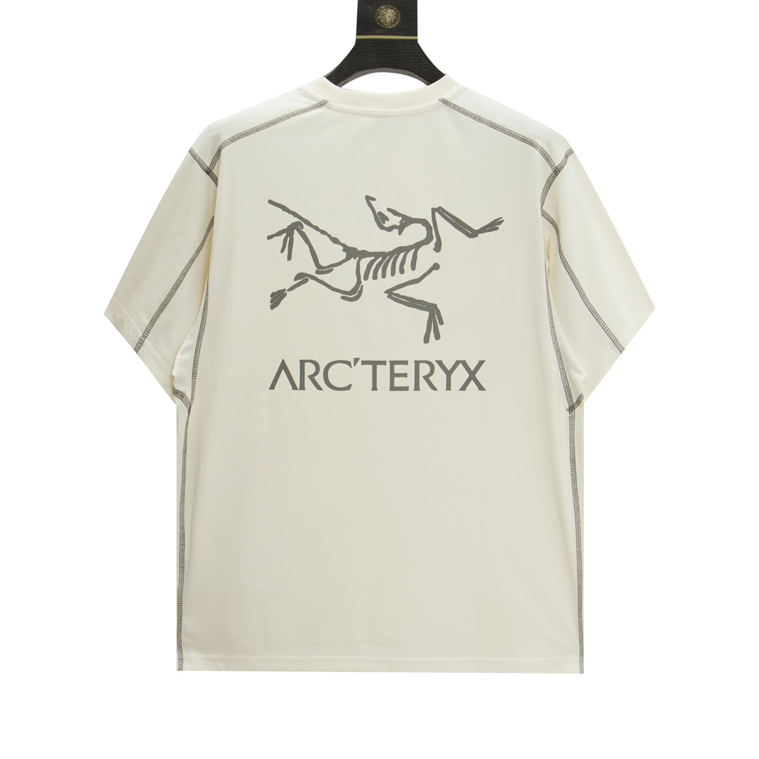 アークテリクスn級品スーパーコピー半袖Tシャツコットンホワイト柔らかい高級花柄_2