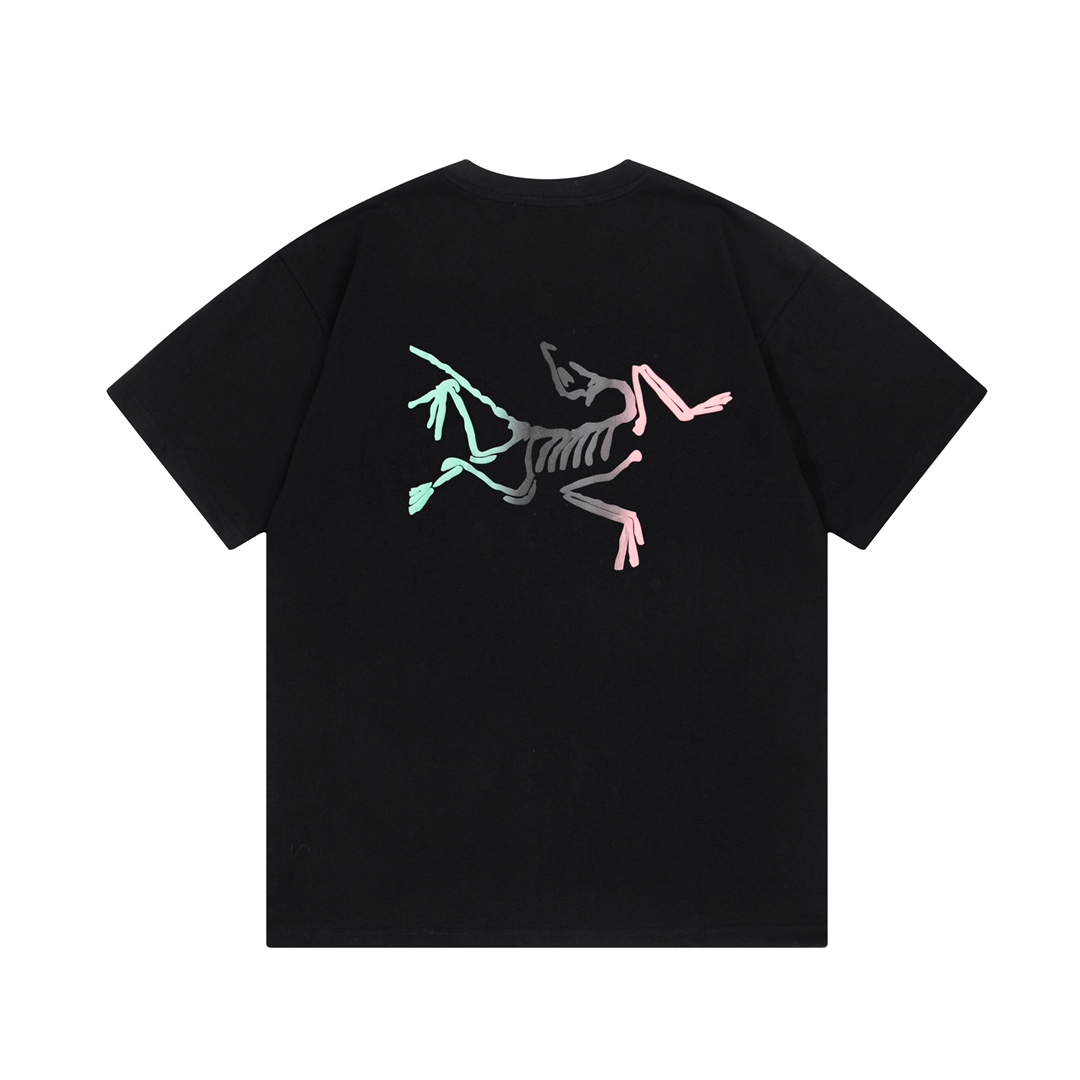 アークテリクス激安通販スーパーコピー半袖Tシャツコットンブラック柔らかい高級花柄_5