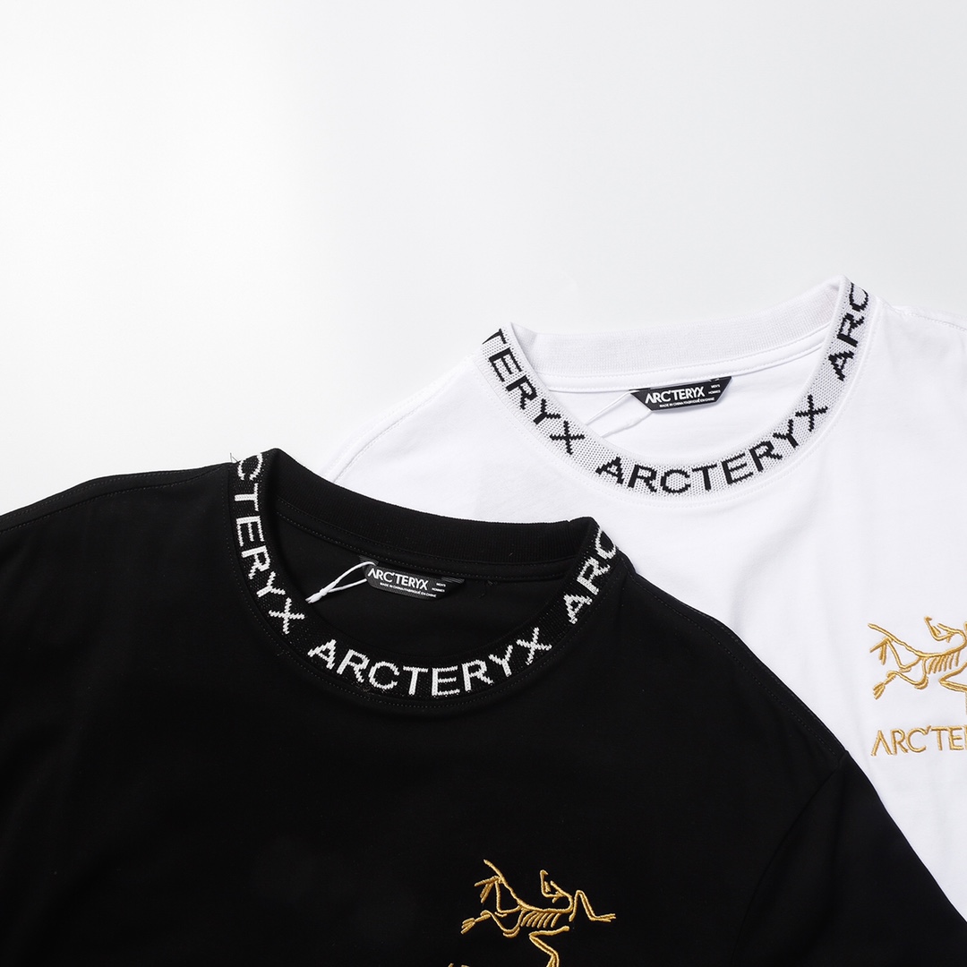 アークテリクス定番人気物スーパーコピー半袖Tシャツコットンブラック柔らかい高級花柄_5
