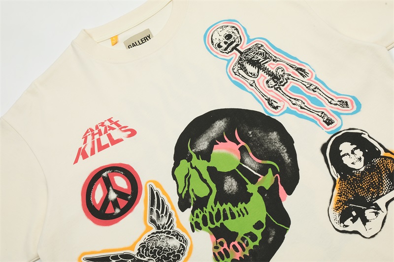 ギャラリーデプトとは偽物 大人気!! 純綿 Tシャツ 柔らかい 犬プリント ホワイト_3