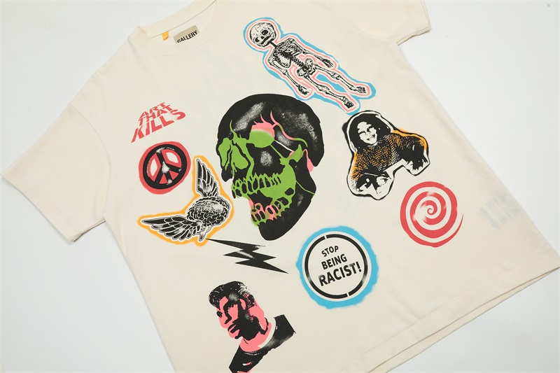 ギャラリーデプトとは偽物 大人気!! 純綿 Tシャツ 柔らかい 犬プリント ホワイト_5