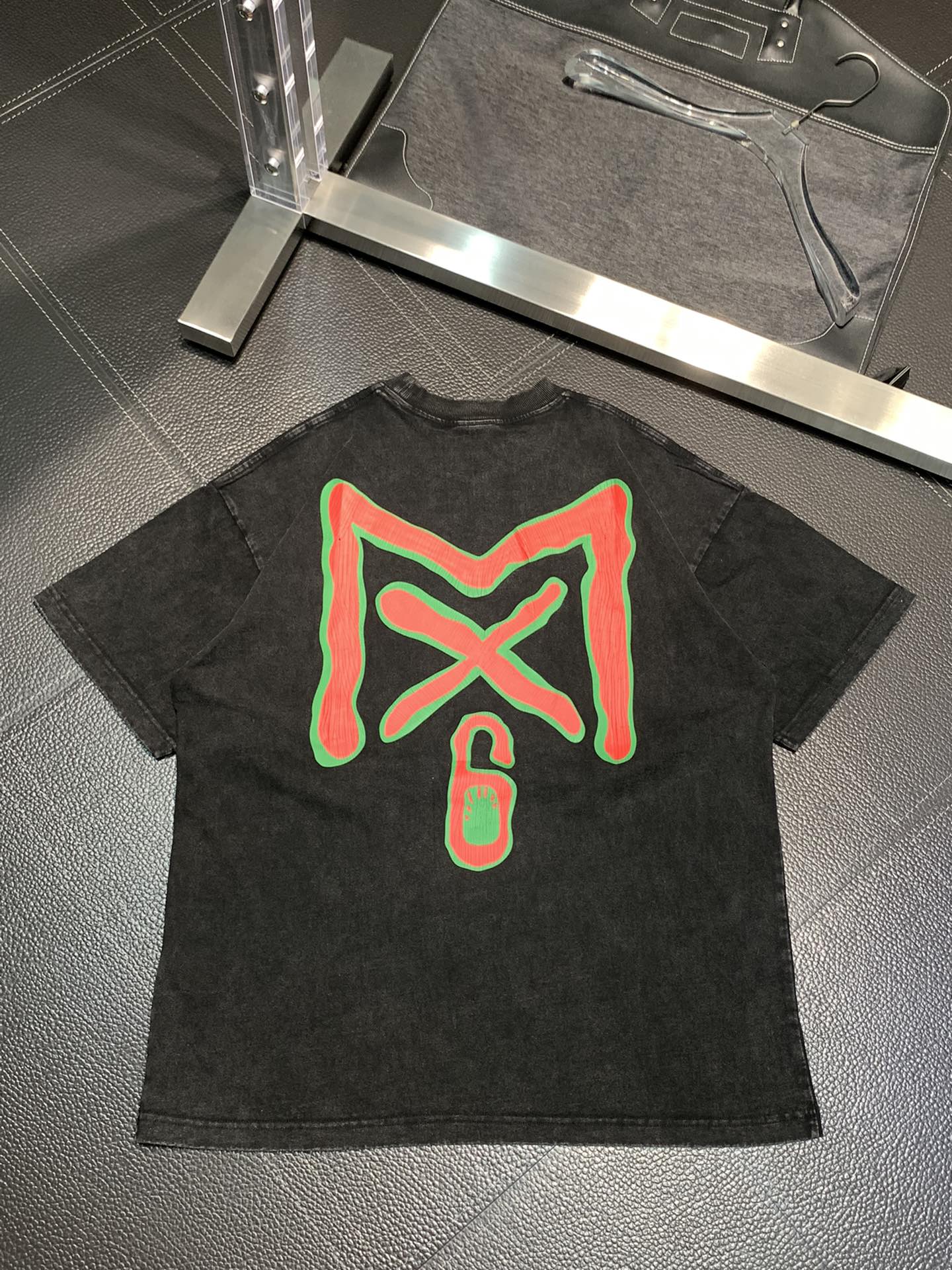セントマイケルスーパーコピー半袖Tシャツコットンブラック柔らかい高級花柄メンズ_2
