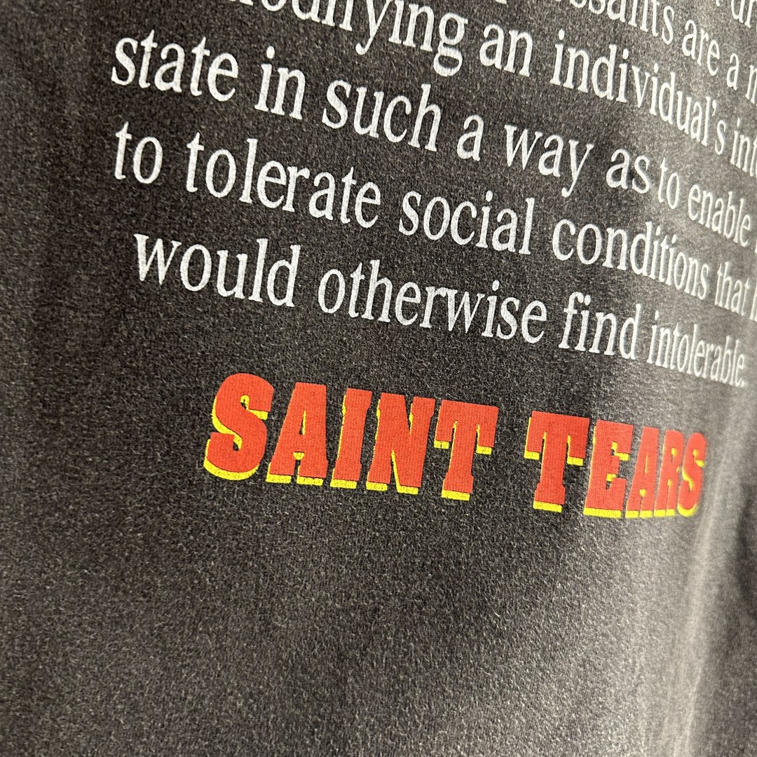 セントマイケルSAINTMICHAEL限定スーパーコピー半袖Tシャツコットンブラック柔らかい高級花柄メンズ_6