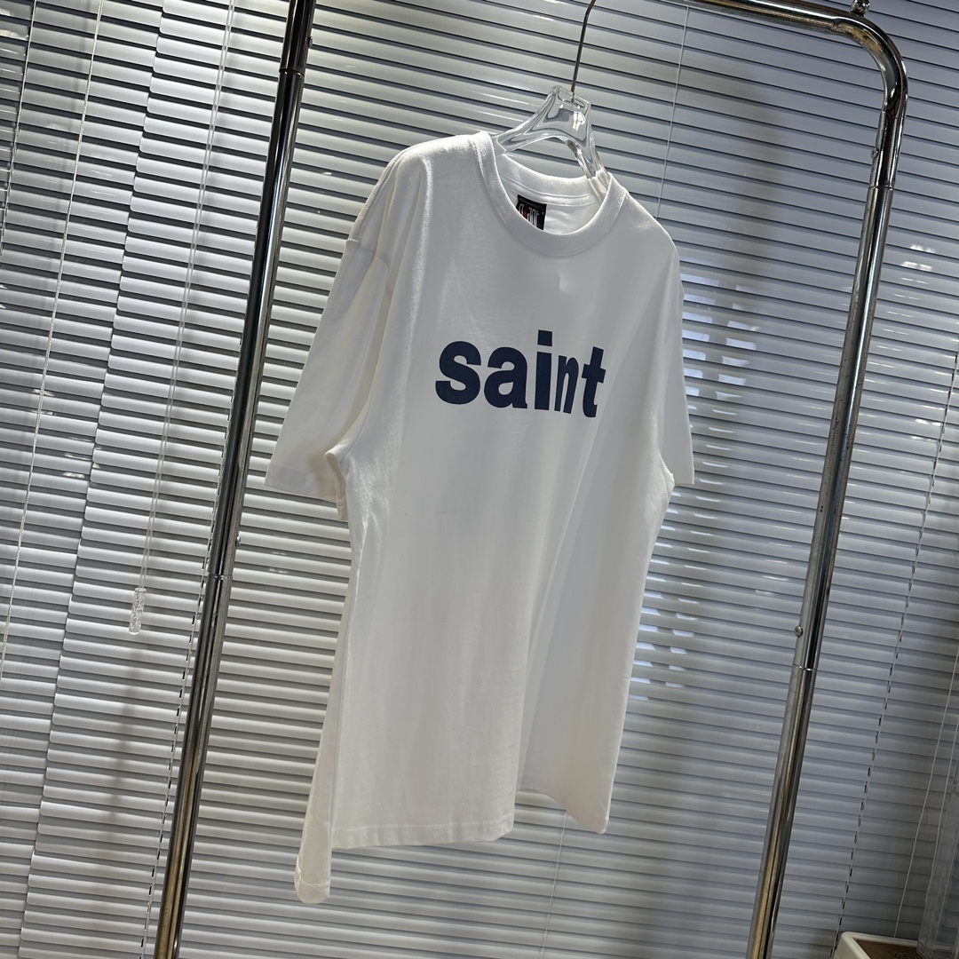 セントマイケル2024新作スーパーコピー半袖Tシャツコットンホワイト柔らかい高級花柄レディースメンズ_4