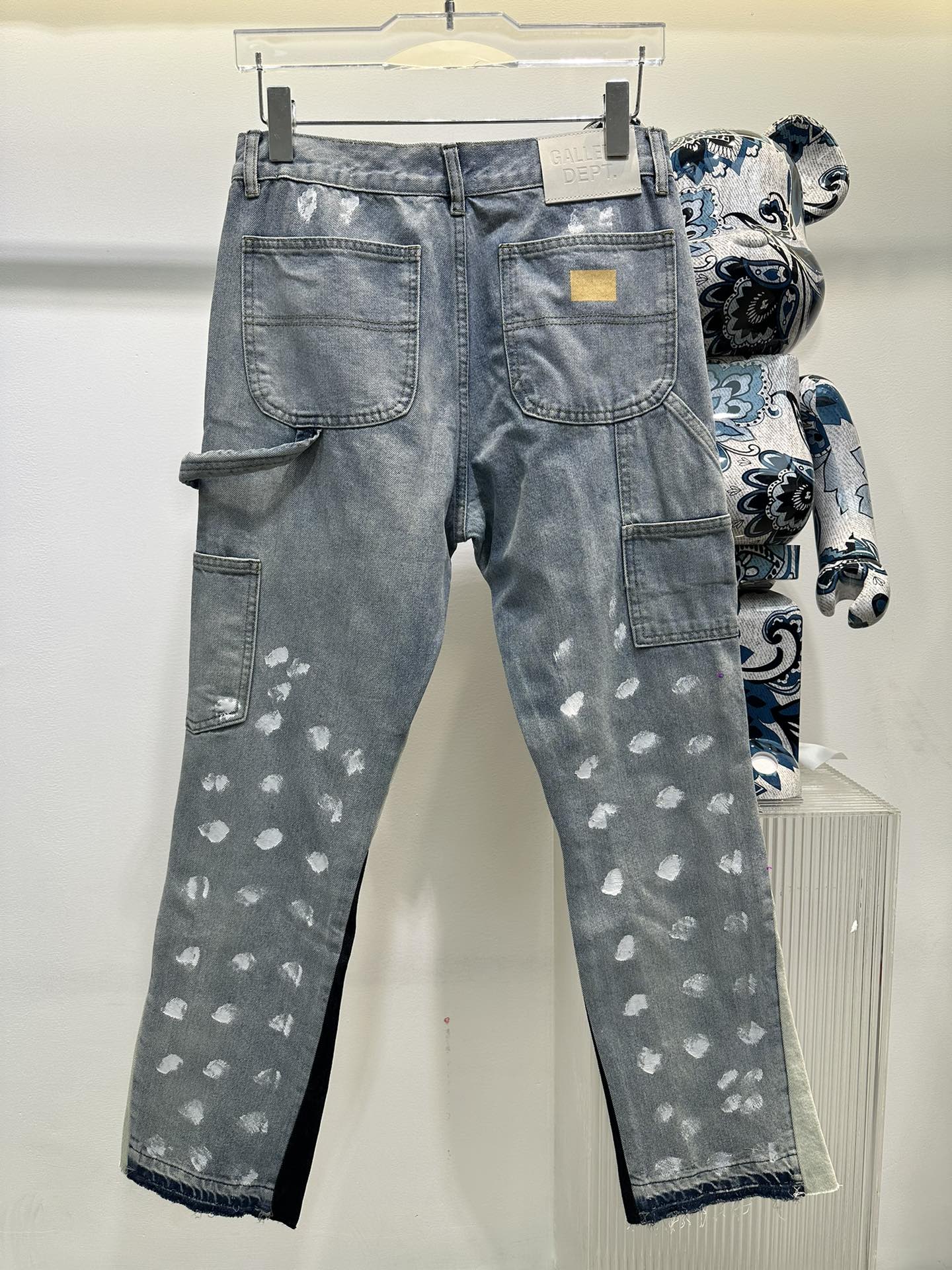 新商品! ギャラリーデプト 公式スーパーコピー パッチ付き デニム ジンーズ 柔らかい ブルー_7