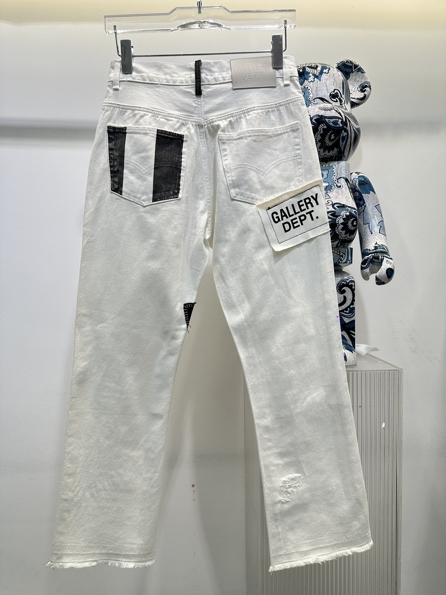 抜群な存在感 ギャラリーデプト デニムｎ級品 新品 人気  ダメージデニム ジンーズ 柔らかい  ホワイト_6