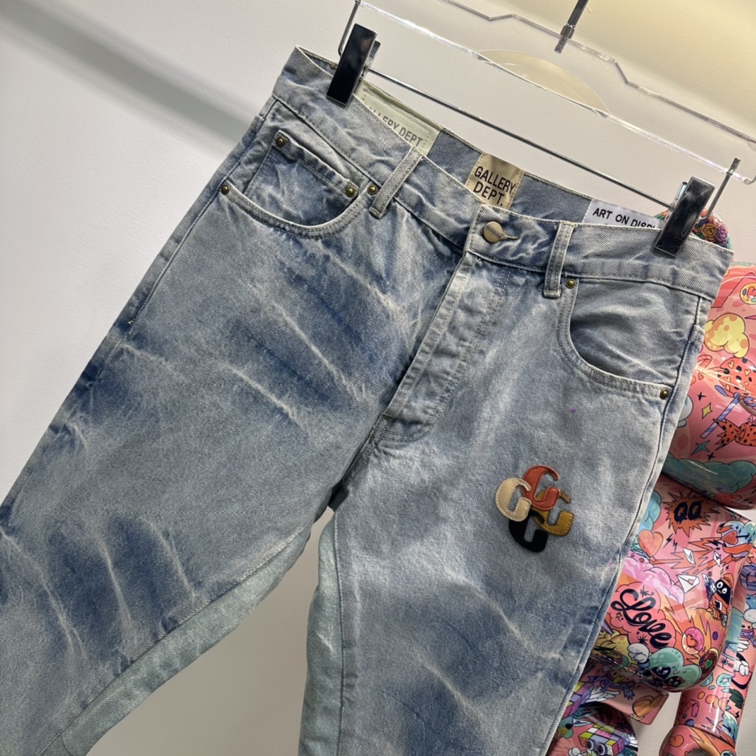 数量限定爆買いギャラリーデプト ブランドｎ級品  夏ジンーズ 人気 デニム ラッパズボン グレイ_4