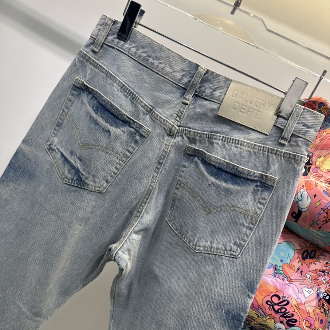 数量限定爆買いギャラリーデプト ブランドｎ級品  夏ジンーズ 人気 デニム ラッパズボン グレイ_8