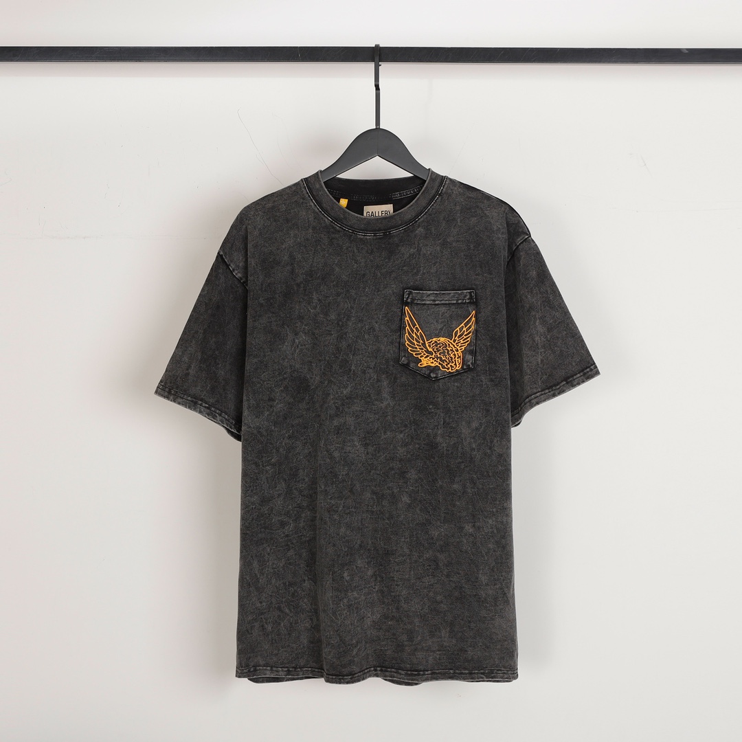 格安! ギャラリー ビスコンティ t シャツ偽物 短袖 Tシャツ 純綿トップス シンプル 羽翼 ブラック_1
