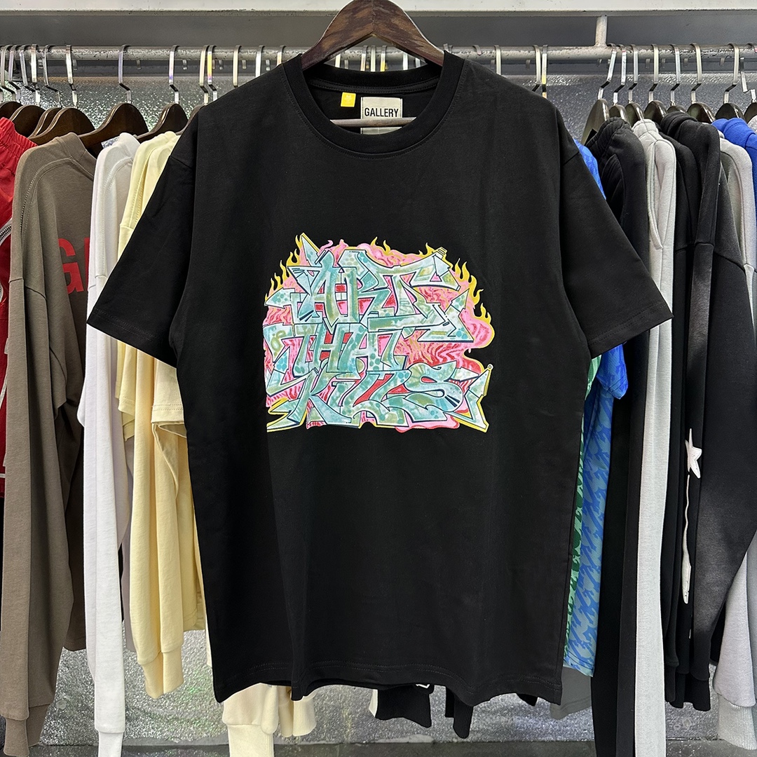 爽やかな gallery dept t シャツ偽物 短袖 Tシャツ シンプル 純綿トップス 2色可選_1