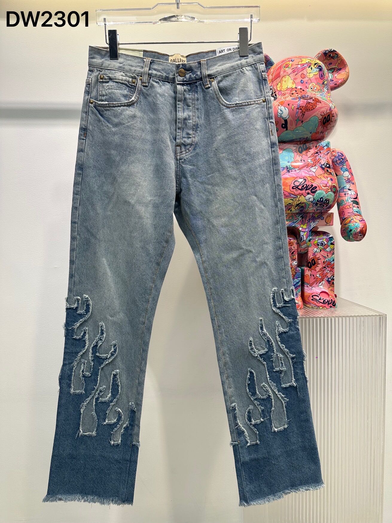 お得100%新品ギャラリーデプト通販偽物 春秋 ジンーズ デニムズボン クルス 人気 日常 ブルー_1