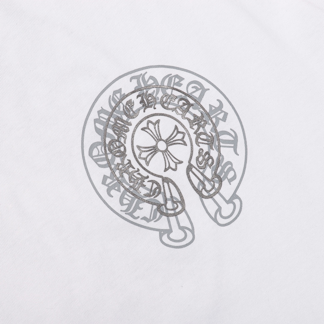 人気定番豊富なクロムハーツtシャツサイズ偽物 柔らかい 人気トップス ホワイト_4
