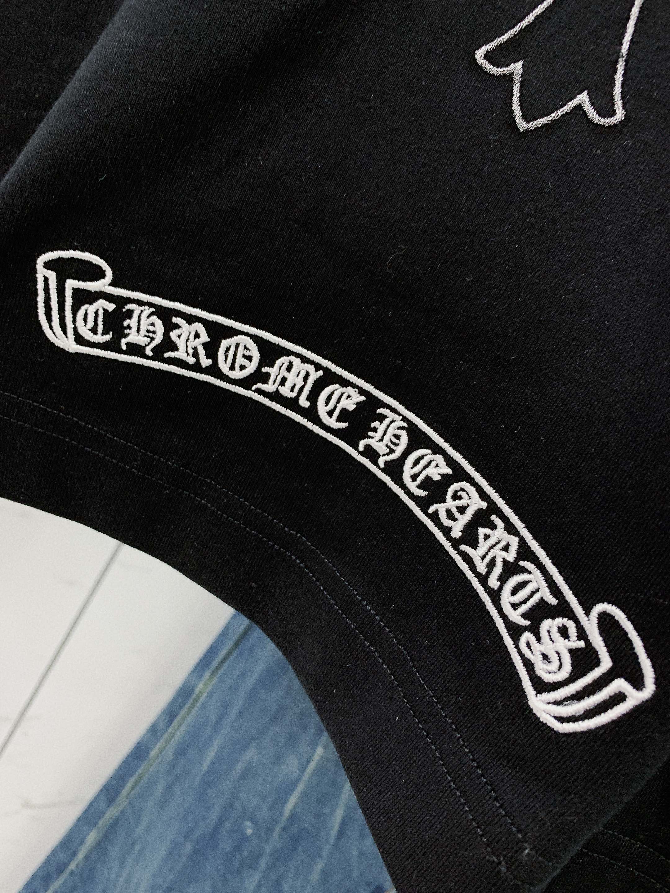 夏新作 ククロムハーツtシャツ 定価偽物 ゆったりトップス  人気販売 シンプル ブラック_8