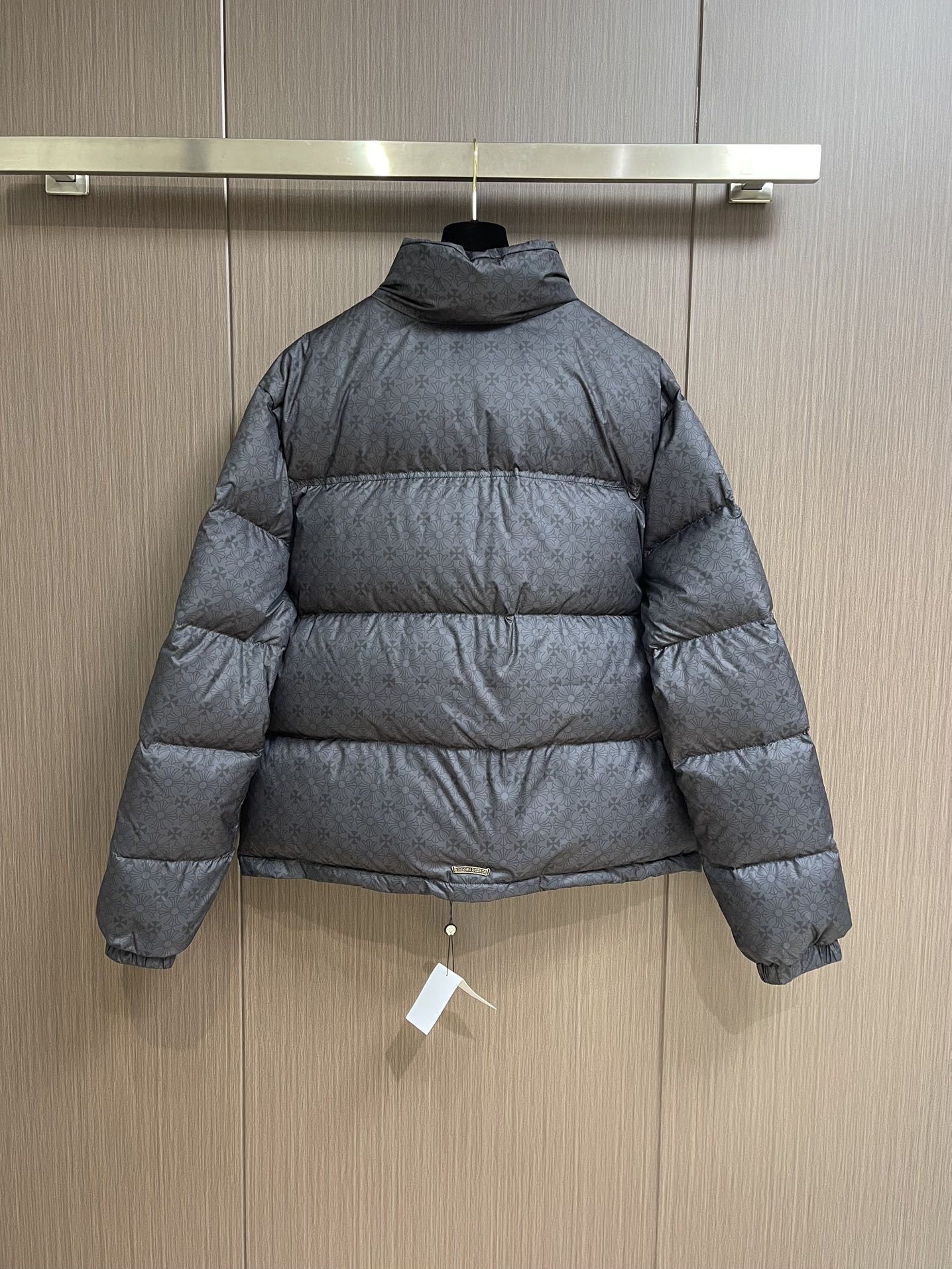 クロムハーツダウンジャケット激安通販 暖かい 防寒・保温強化 フワフワ 秋冬服 グレイ_2