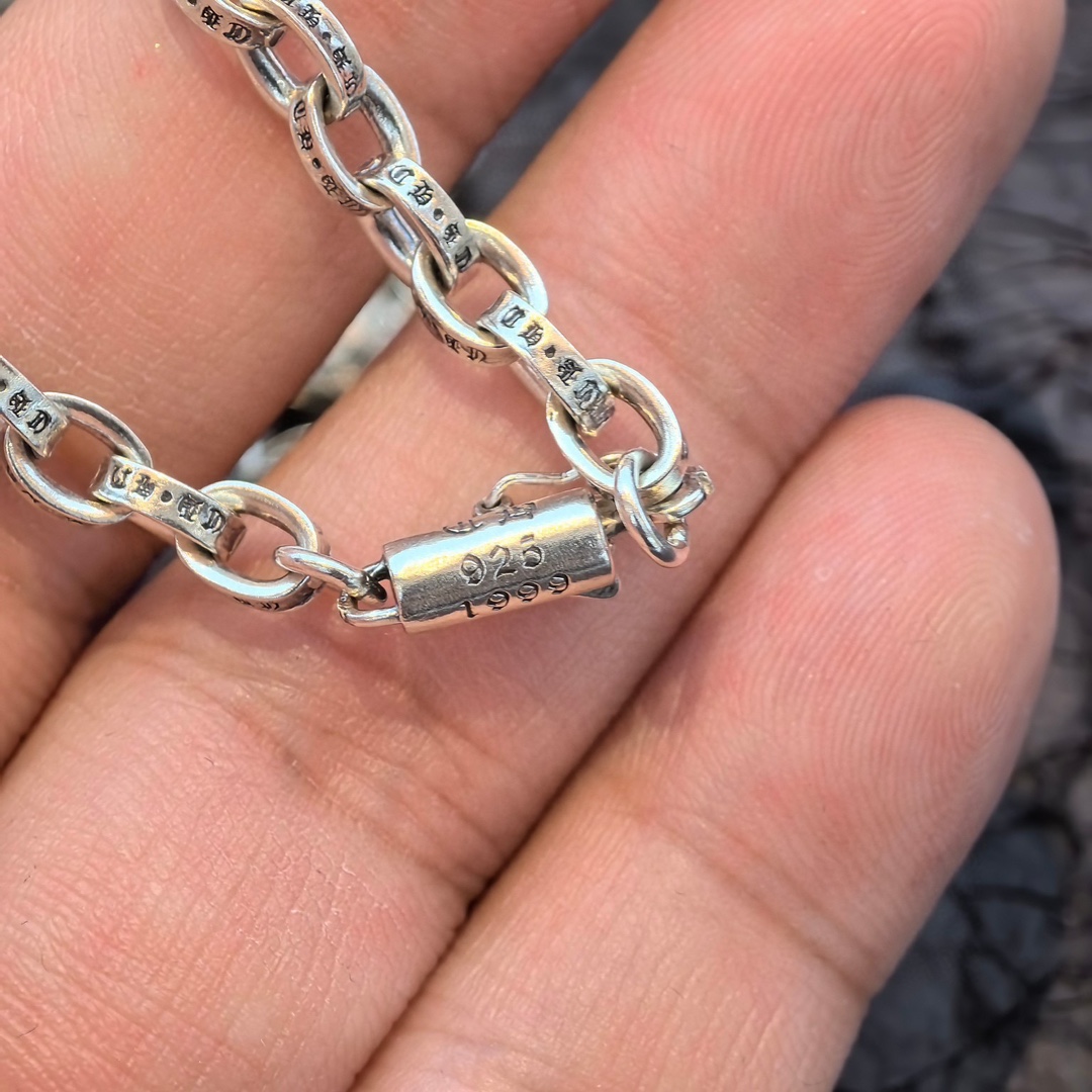 クロムハーツネックレス チェーンｎ級品 シルバー 大きい十字架 レディース ファッション シルバー_8