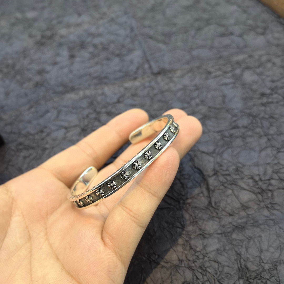 レディース クロムハーツブレスレット偽物 ファッション 純銀 プレゼント 精巧 シルバー_2