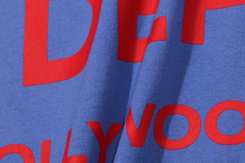 爆買い大得価ギャラリーデプト デザイナーコピー シンプル 半袖Tシャツ 純綿トップス ブルー_6