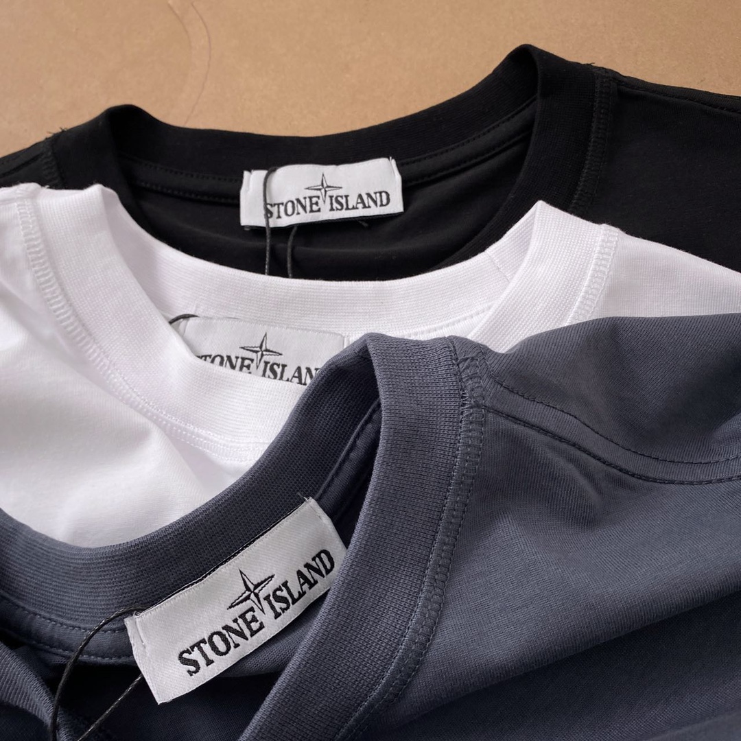 ストーンアイランド オーバーサイズ激安通販 日常 トップス Tシャツ シンプル 新作販売 3色可選_2